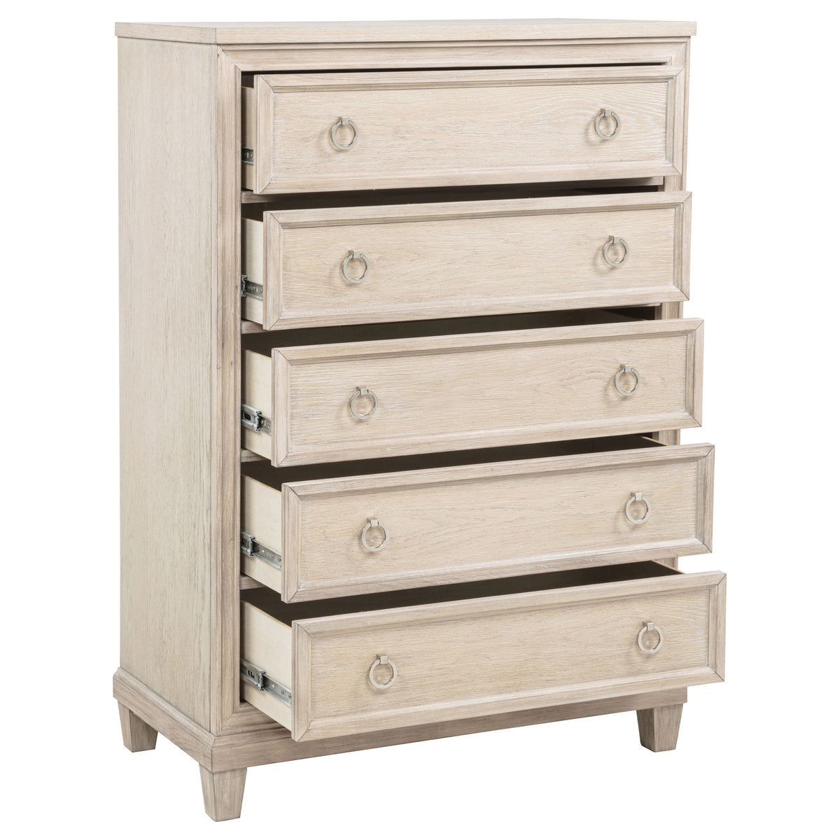 Pembroke 5-drawer Bedroom Chest Washed Oak