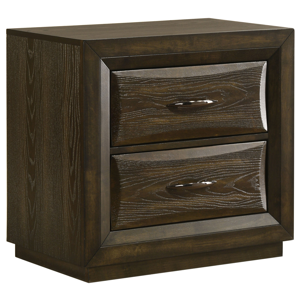Atlas 2-drawer Nightstand Dark Oak