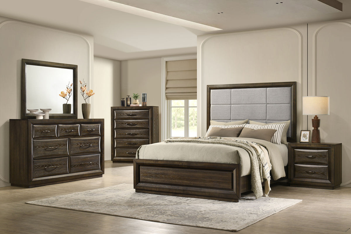 Atlas 5-drawer Bedroom Chest Dark Oak