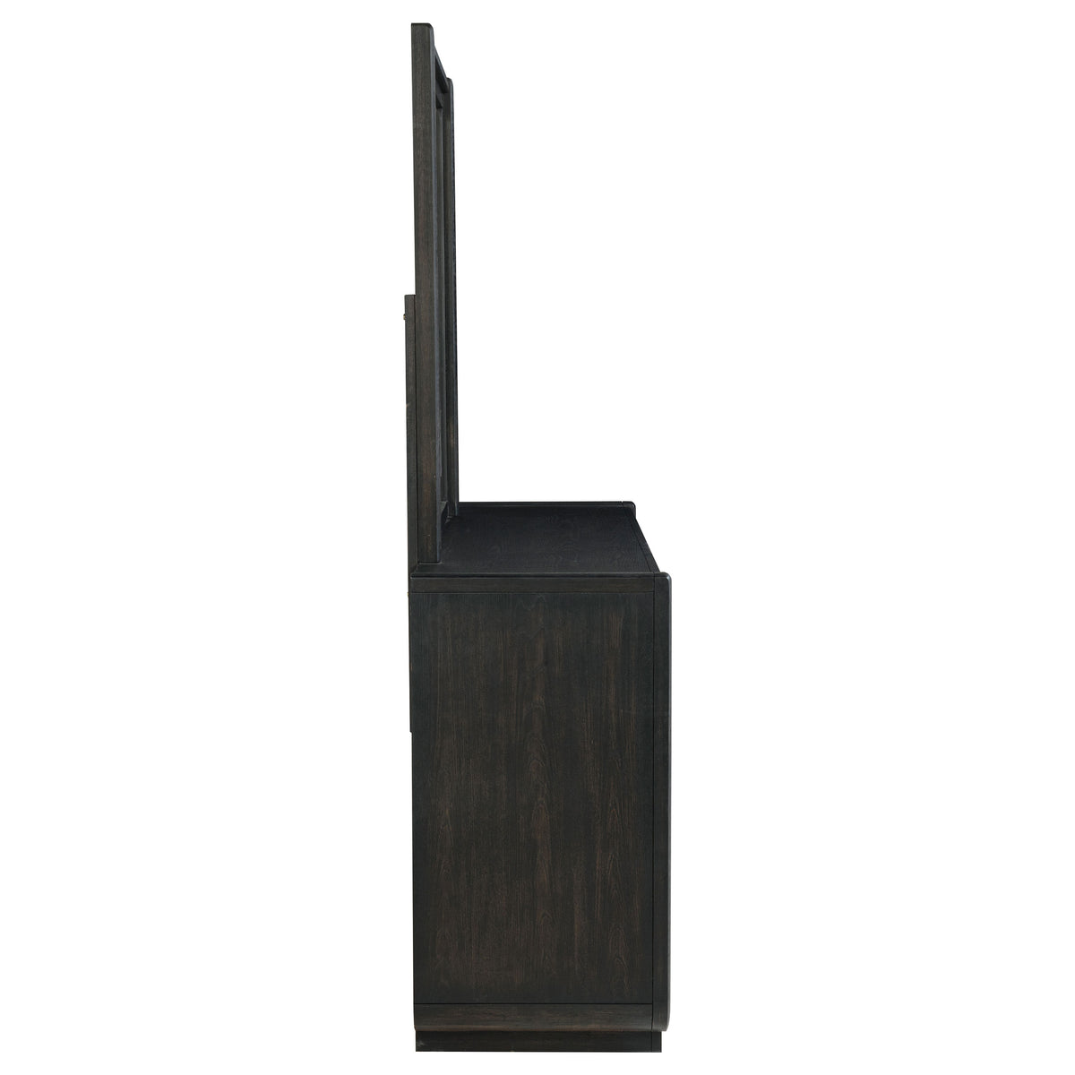 Leandro 8-drawer Dresser with Mirror Burnished Black