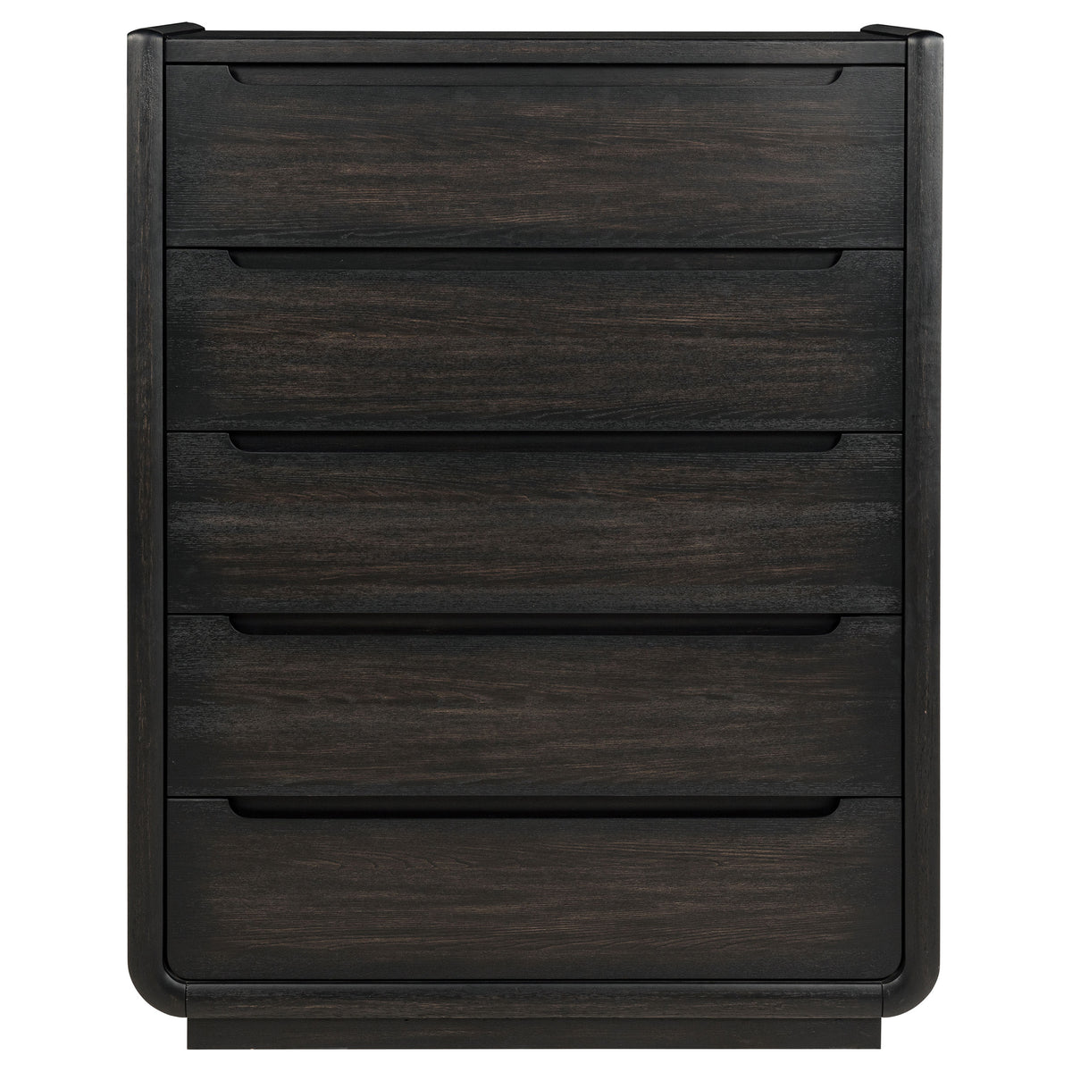 Leandro 5-drawer Bedroom Chest Burnished Black