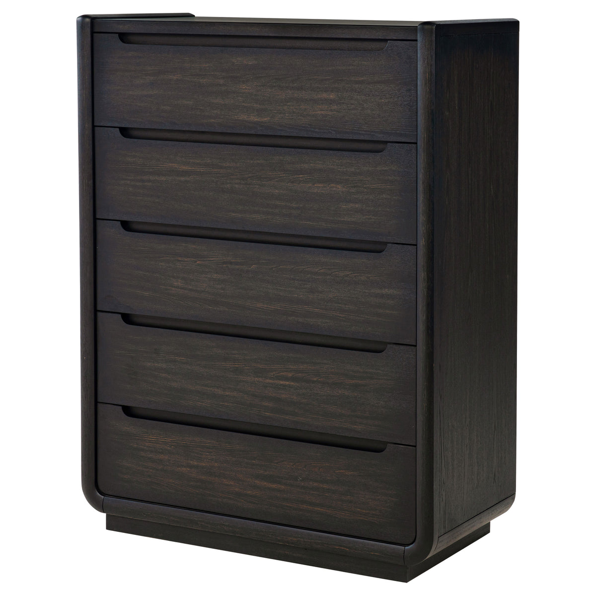 Leandro 5-drawer Bedroom Chest Burnished Black