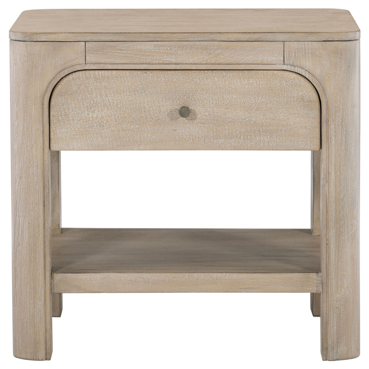 Solano 1-drawer Nightstand with USB Ports Weathered Mango