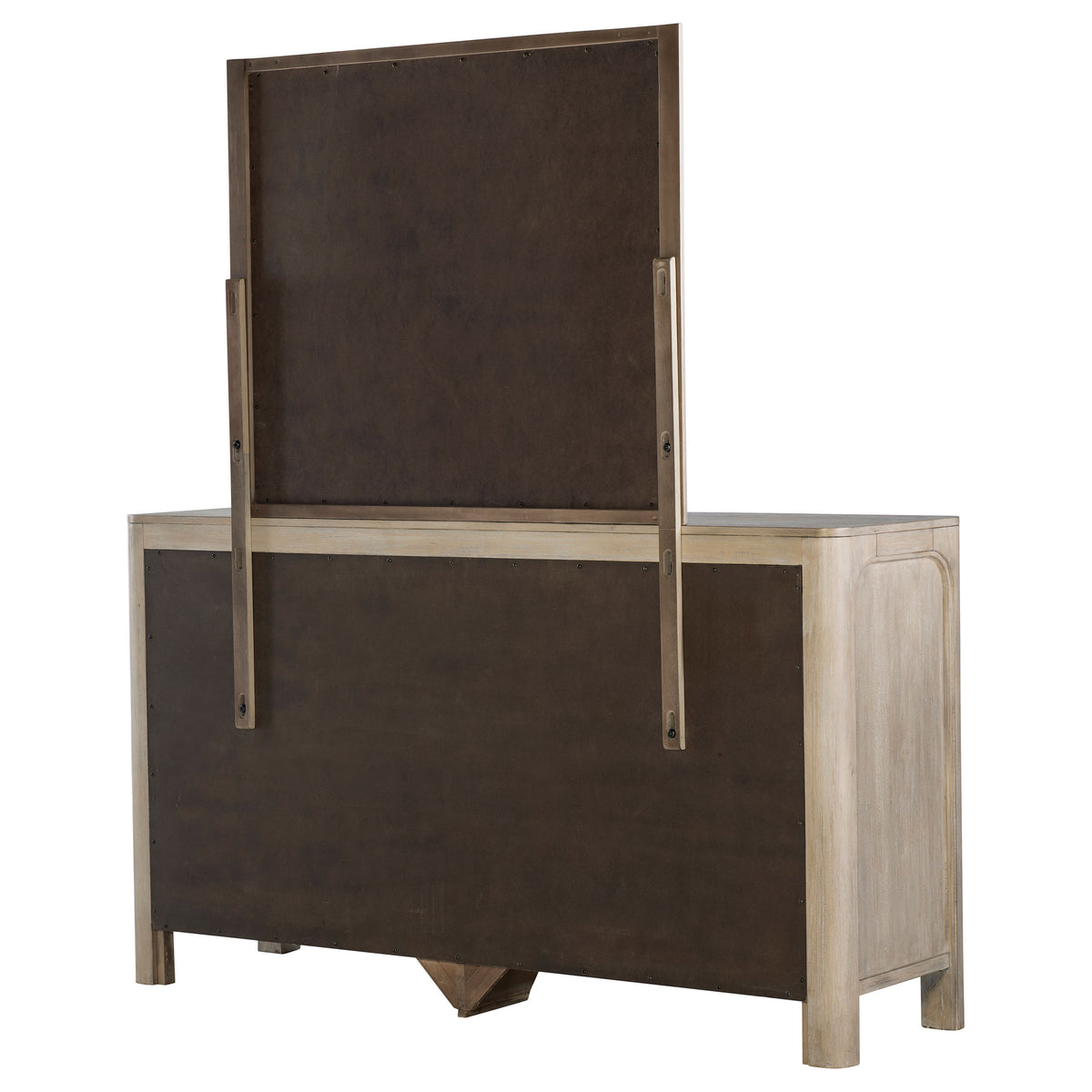 Solano 9-drawer Dresser with Mirror Weathered Mango