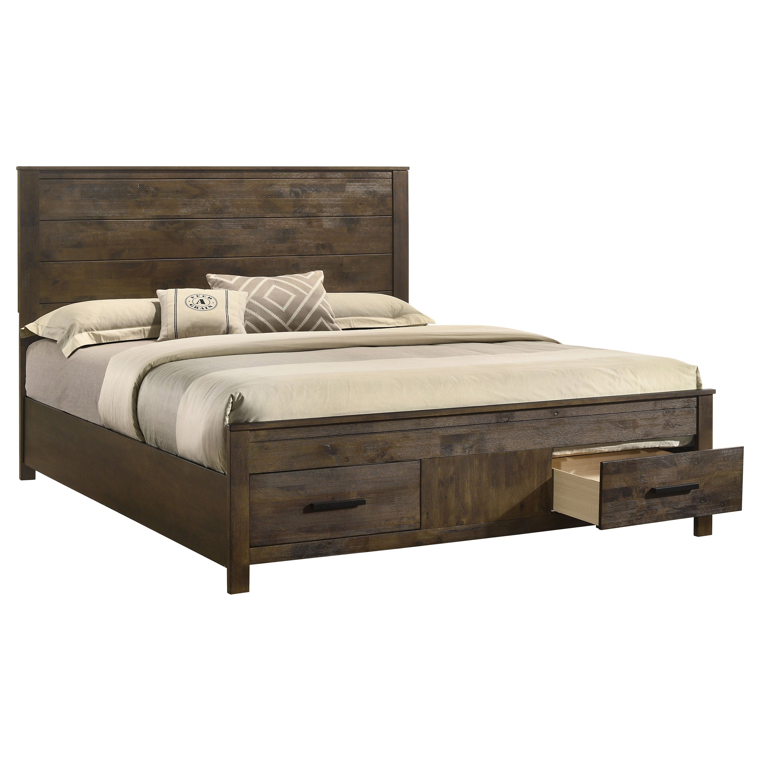 Woodmont Wood Panel Storage Bed