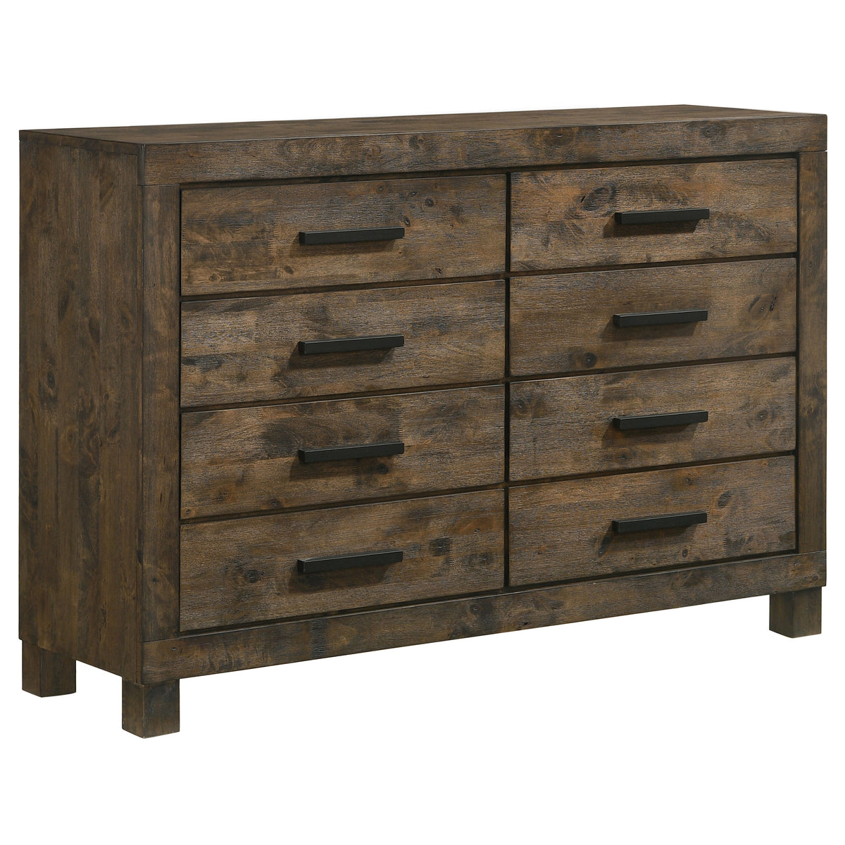 Woodmont 5-piece Queen Storage Bedroom Set Rustic Golden Brown