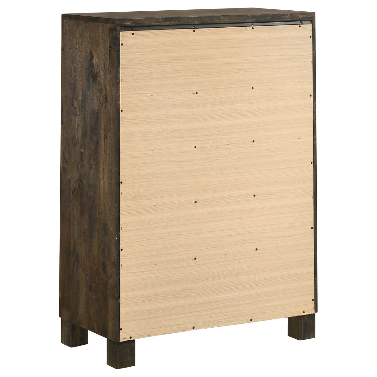 Woodmont 5-piece Queen Storage Bedroom Set Rustic Golden Brown