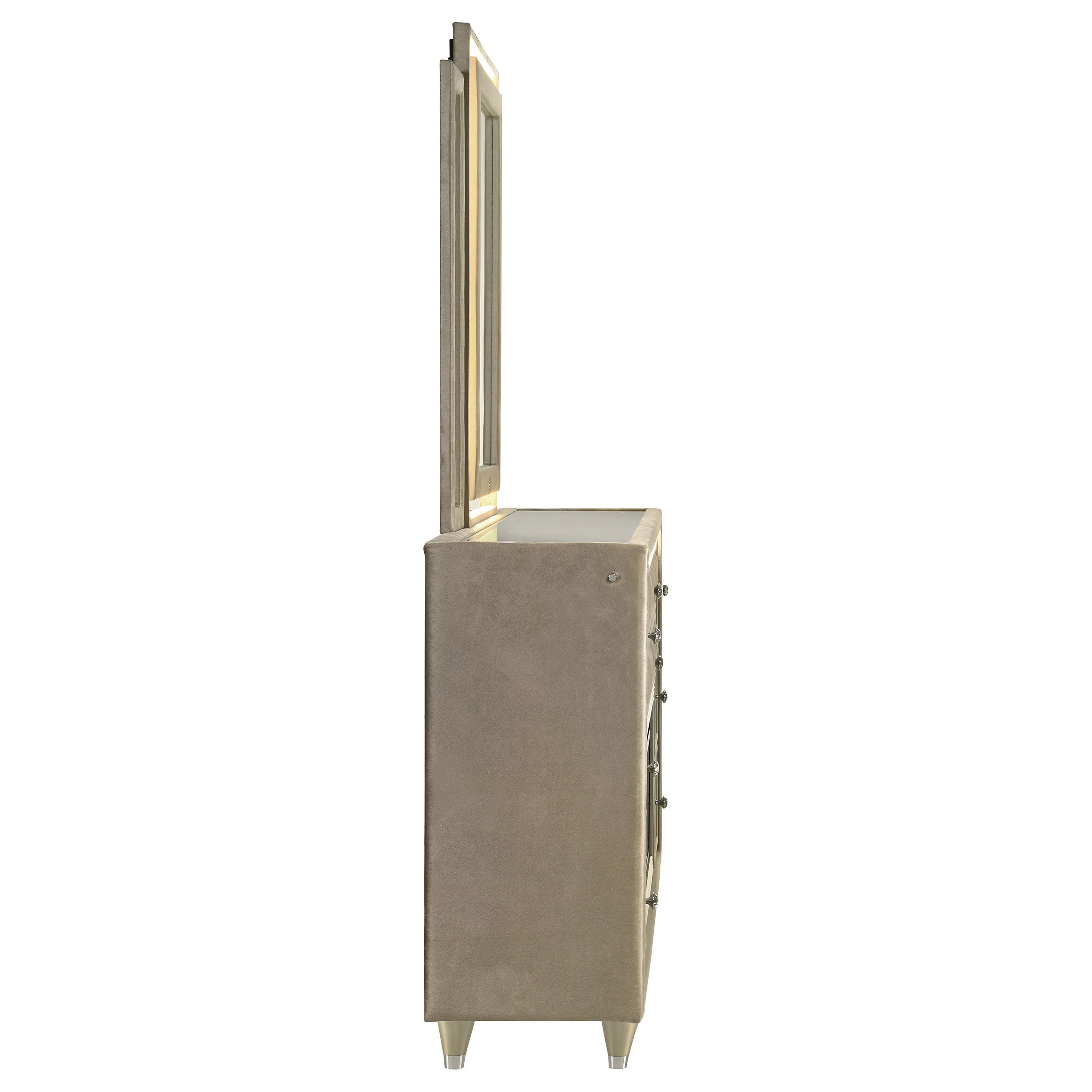 Lorient LED Flame Box Dresser with Mirror