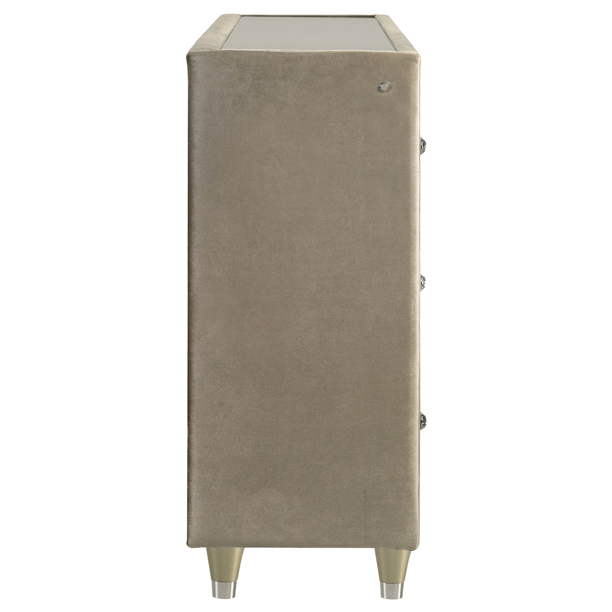 Lorient 8-drawer LED Flame Box Dresser Ivory and Camel