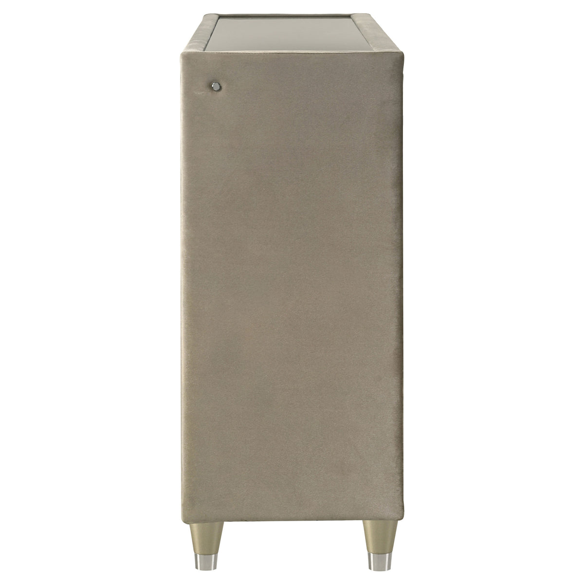 Lorient 8-drawer LED Dresser Ivory and Camel