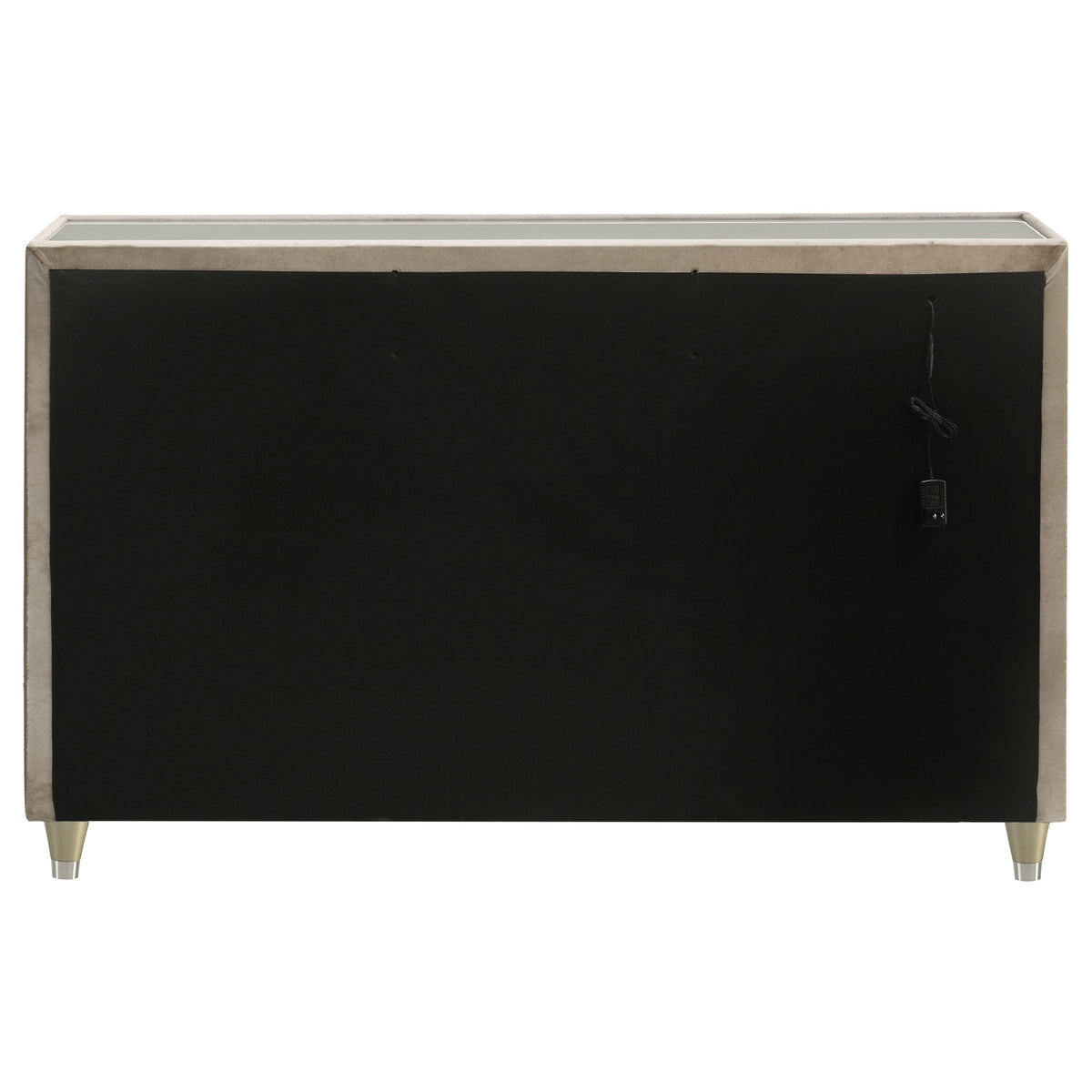 Lorient 8-drawer LED Dresser Ivory and Camel