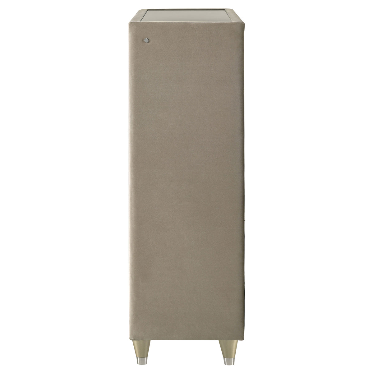 Lorient 5-drawer LED Bedroom Chest Ivory and Camel