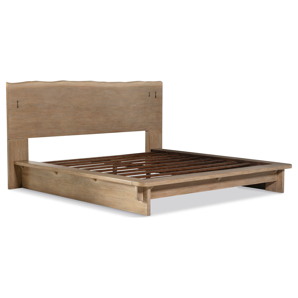 Stillwater Live Edge Platform Bed Eastern King Weathered Oak