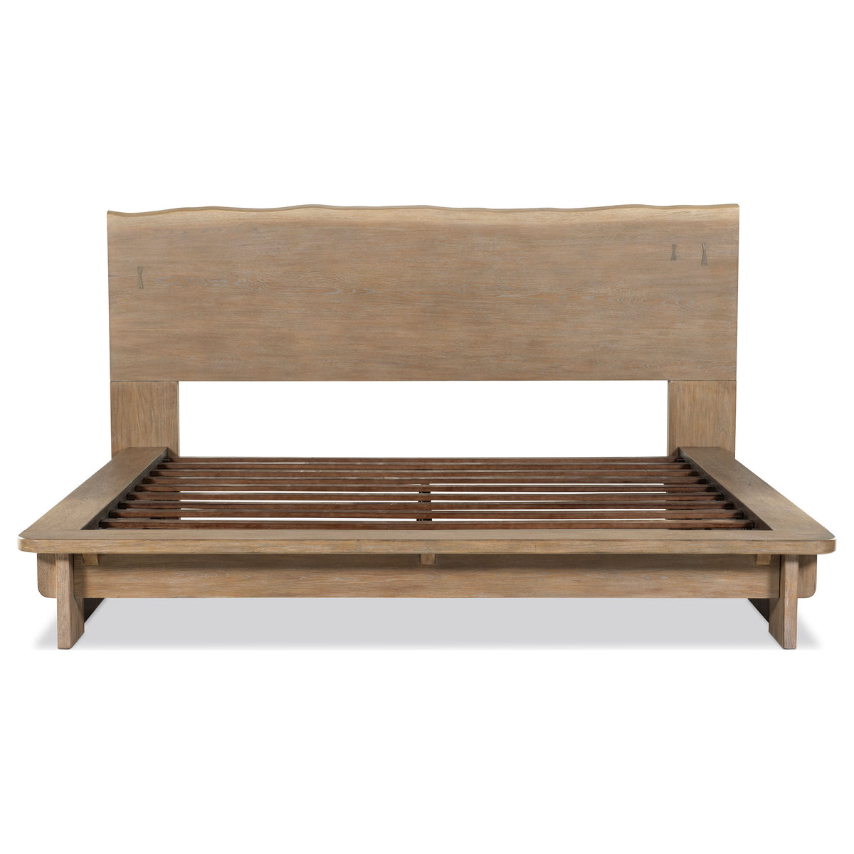 Stillwater Live Edge Platform Bed Queen Weathered Oak