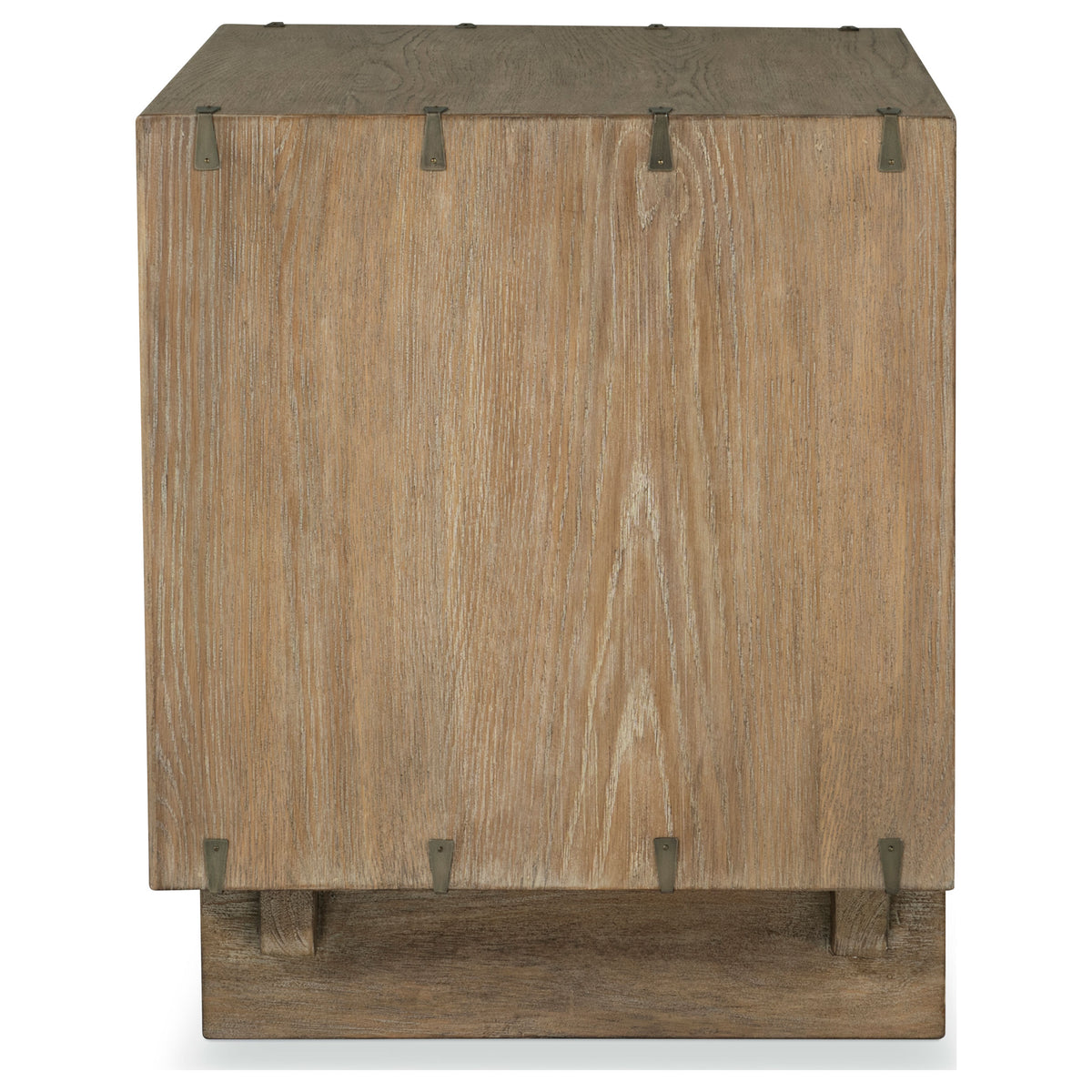 Stillwater 2-drawer Nightstand with Charging Ports Weathered Oak
