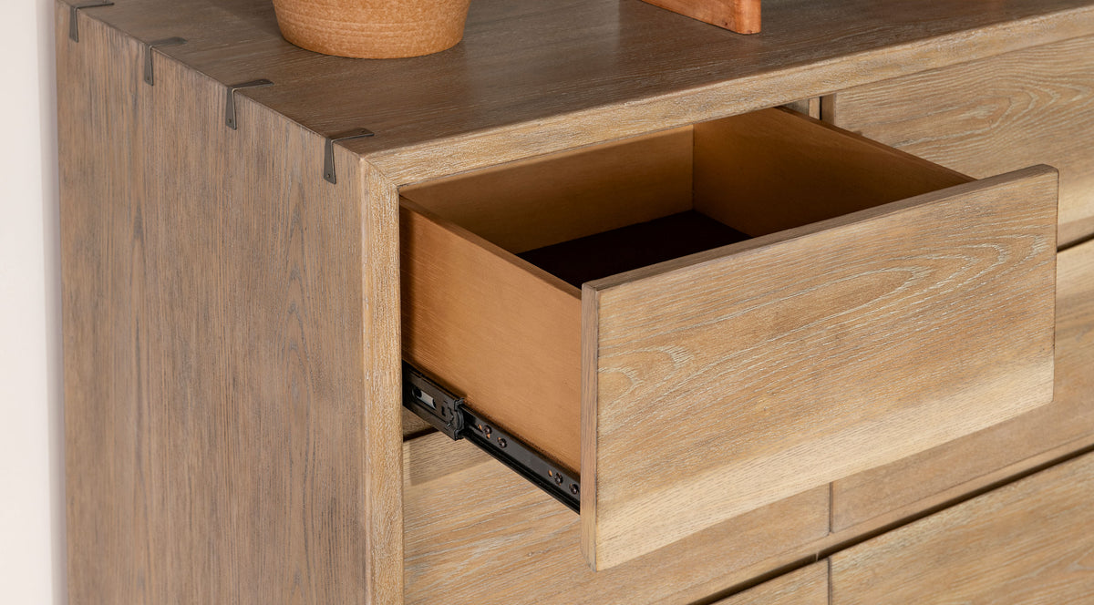 Stillwater 9-drawer Dresser with Mirror Weathered Oak