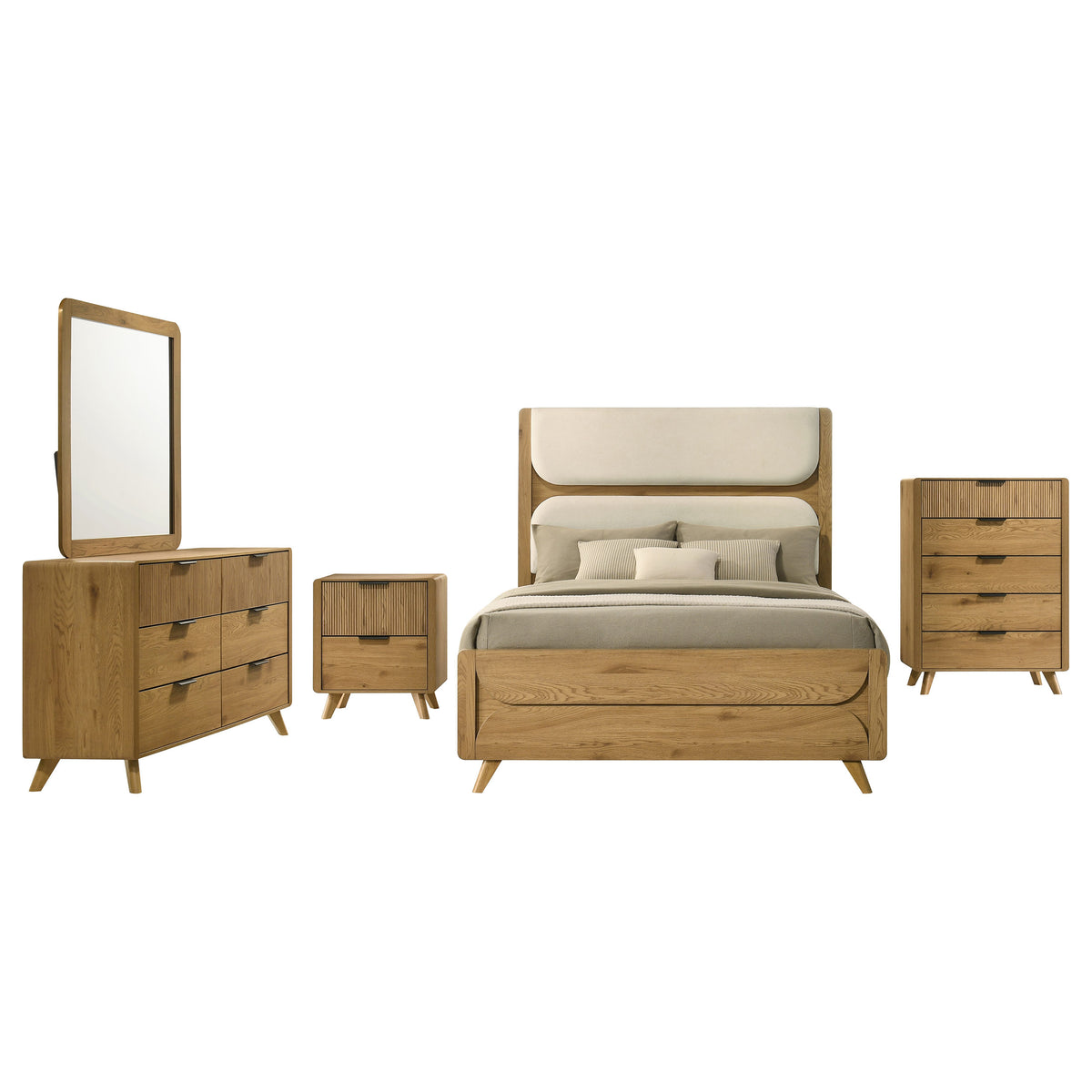 Bennett 5-piece Full Bedroom Set Light Oak