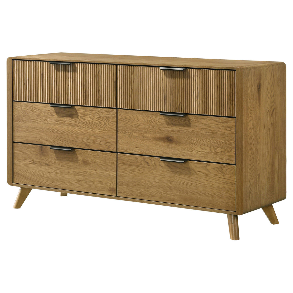 Bennett 6-drawer Dresser Light Oak