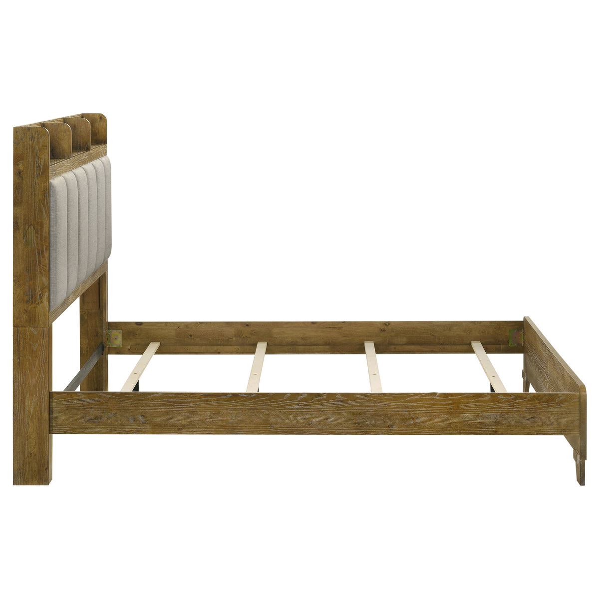 Henderson Wood Bookcase Panel Bed Eastern King Medium Oak