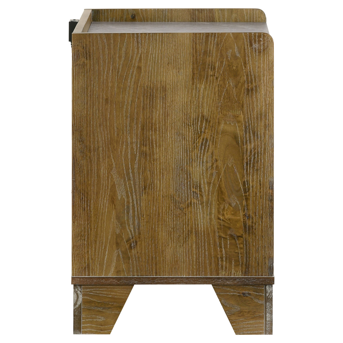 Henderson 1-drawer LED Nightstand with USB Medium Oak