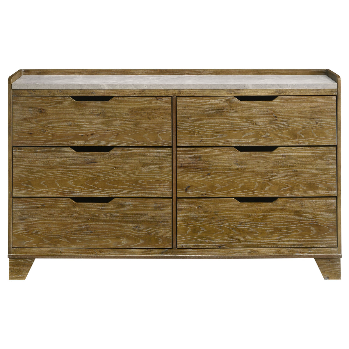 Henderson 6-drawer Dresser Medium Oak