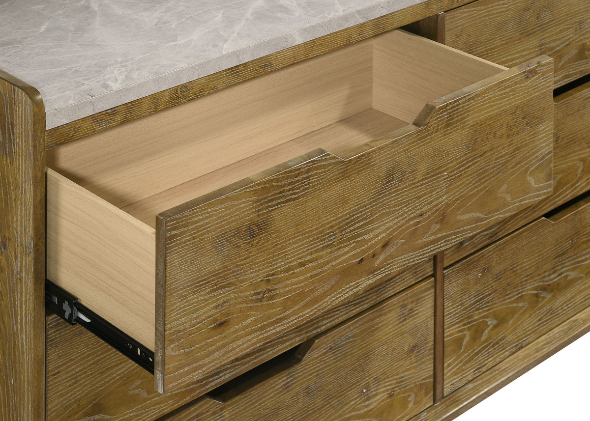 Henderson 6-drawer Dresser Medium Oak