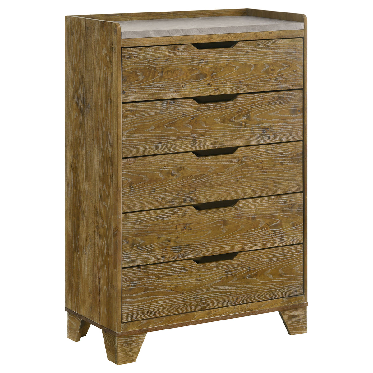 Henderson 5-drawer Bedroom Chest Medium Oak
