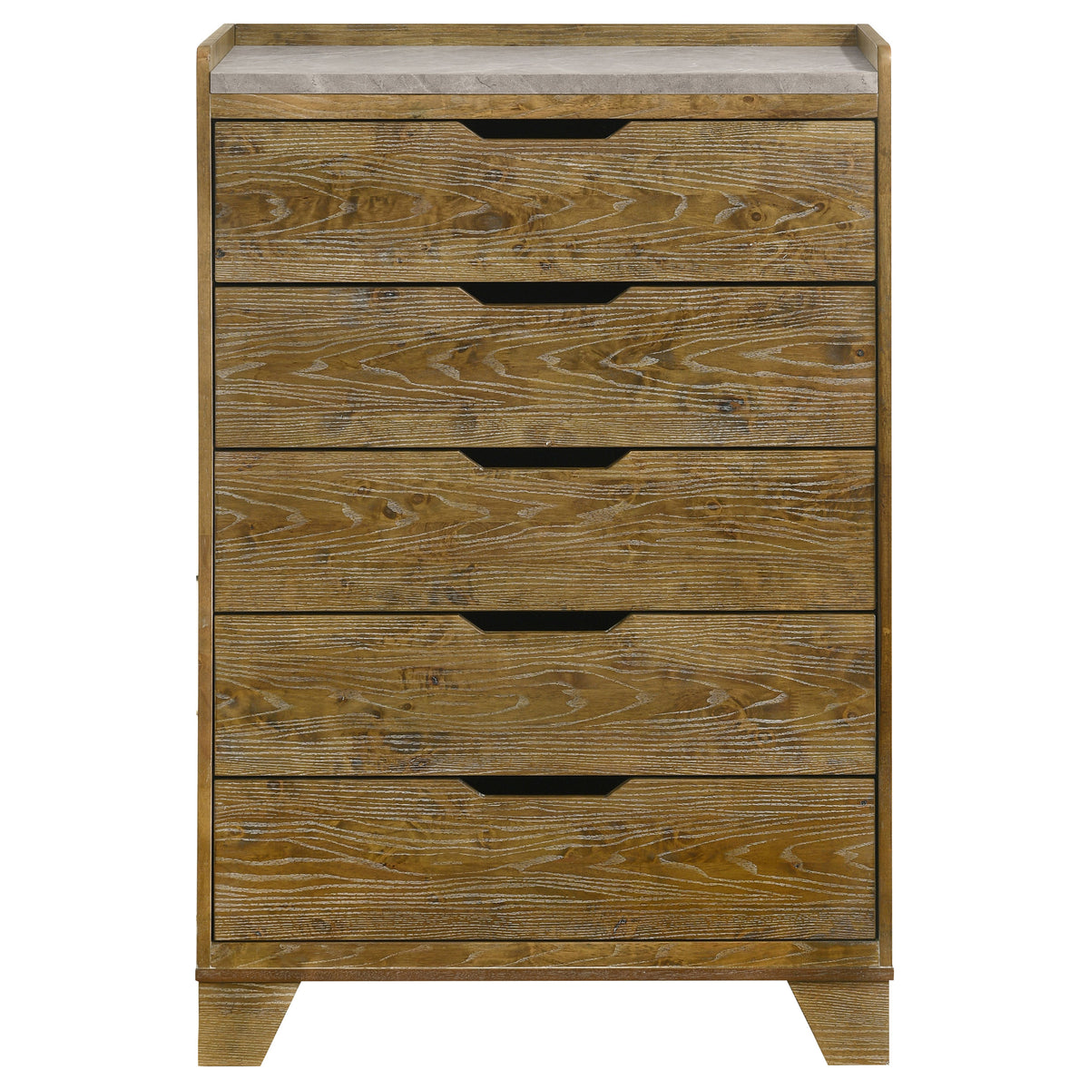 Henderson 5-drawer Bedroom Chest Medium Oak