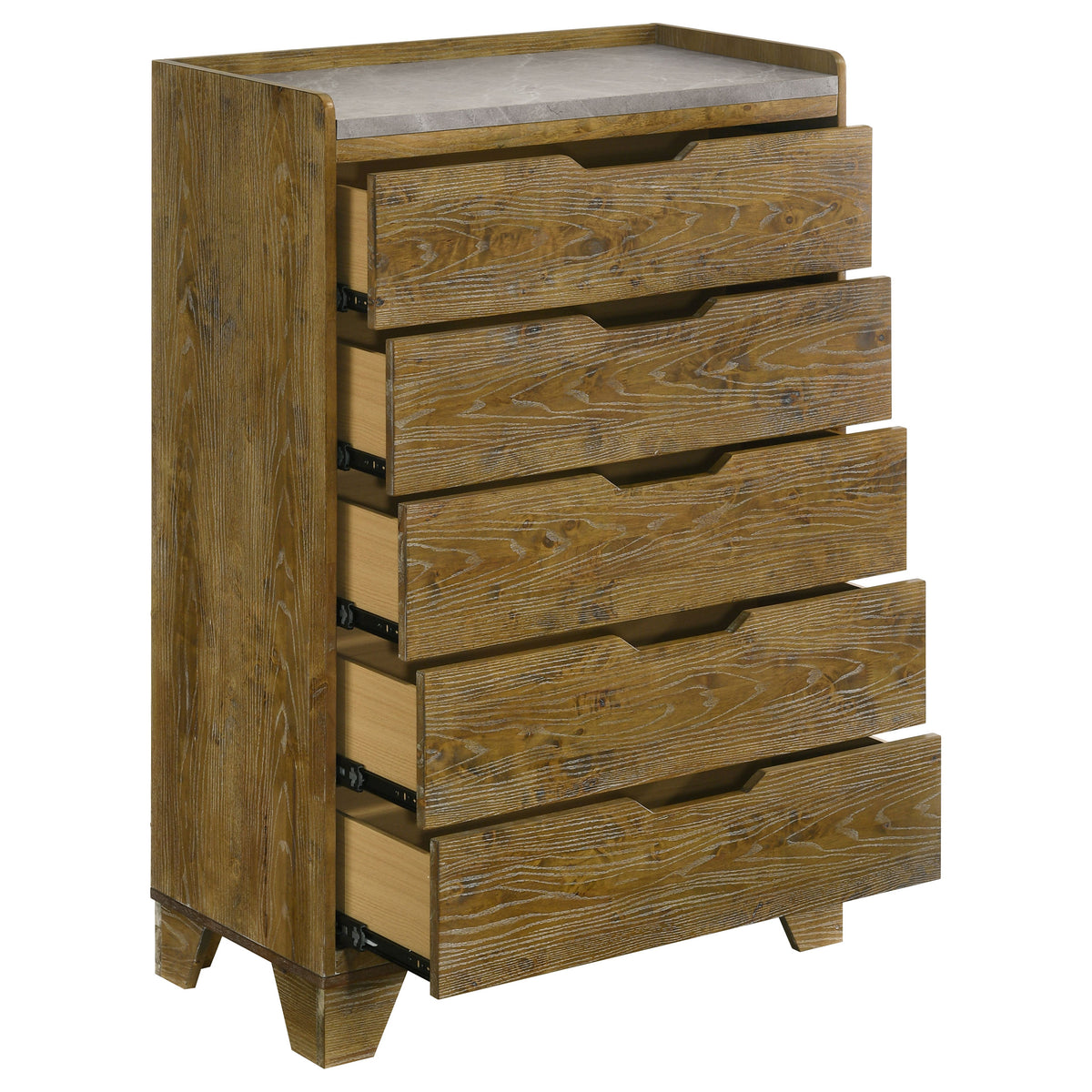 Henderson 5-drawer Bedroom Chest Medium Oak