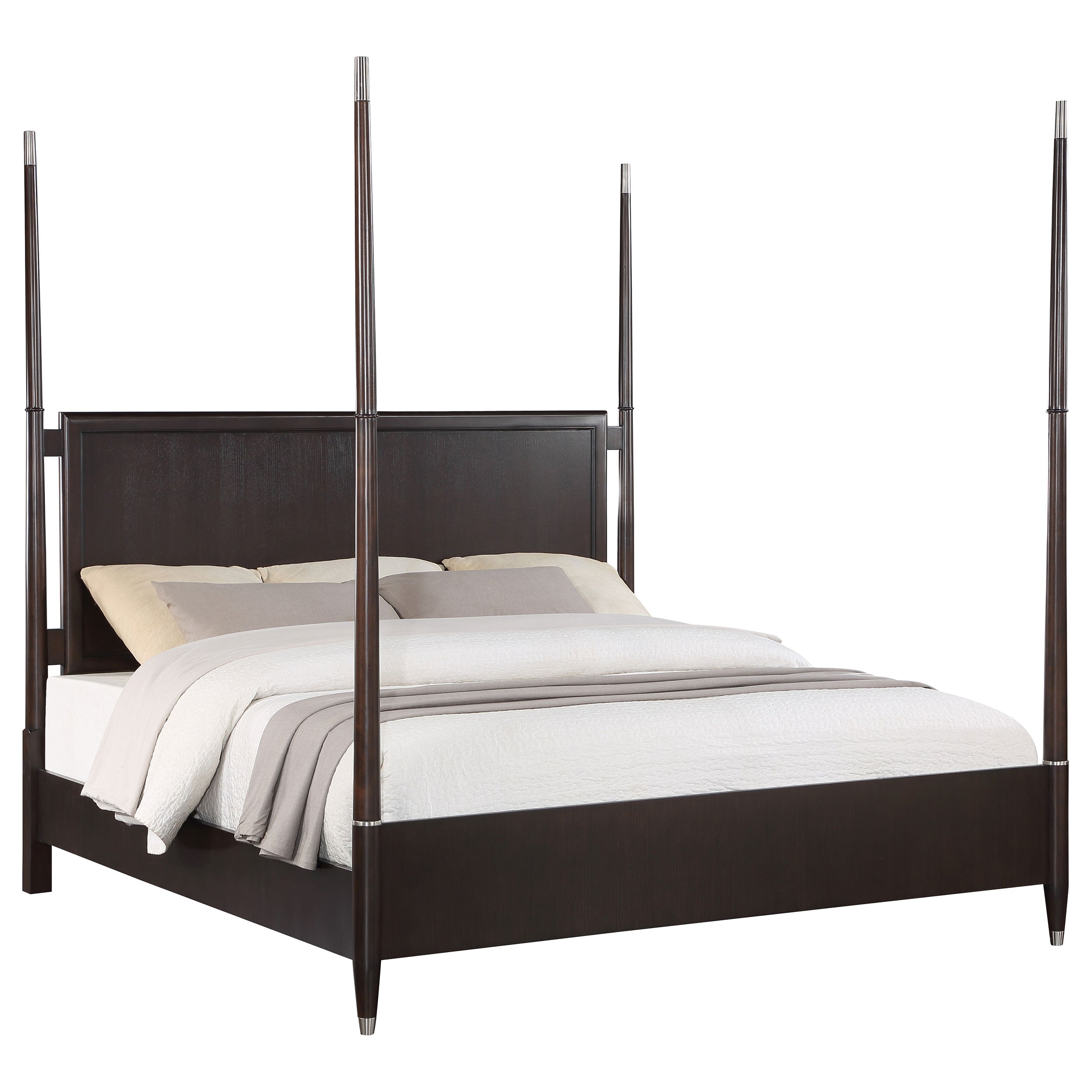 Emberlyn Wood Four-Poster Bed
