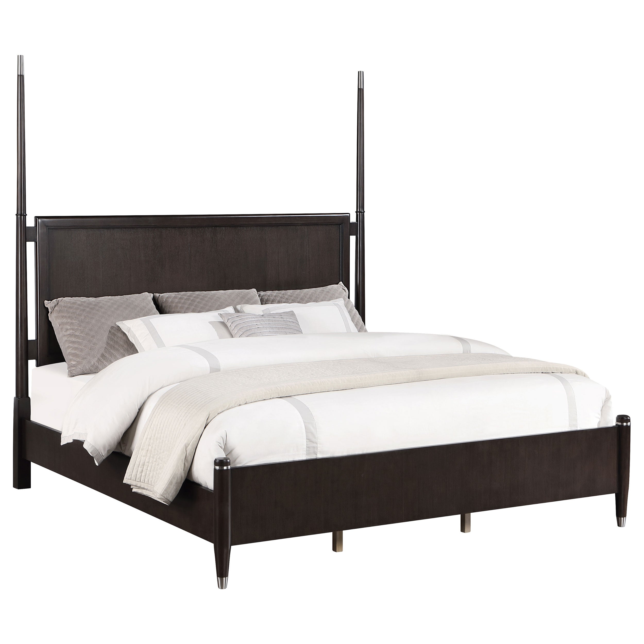 Emberlyn Wood Four-Poster Bed