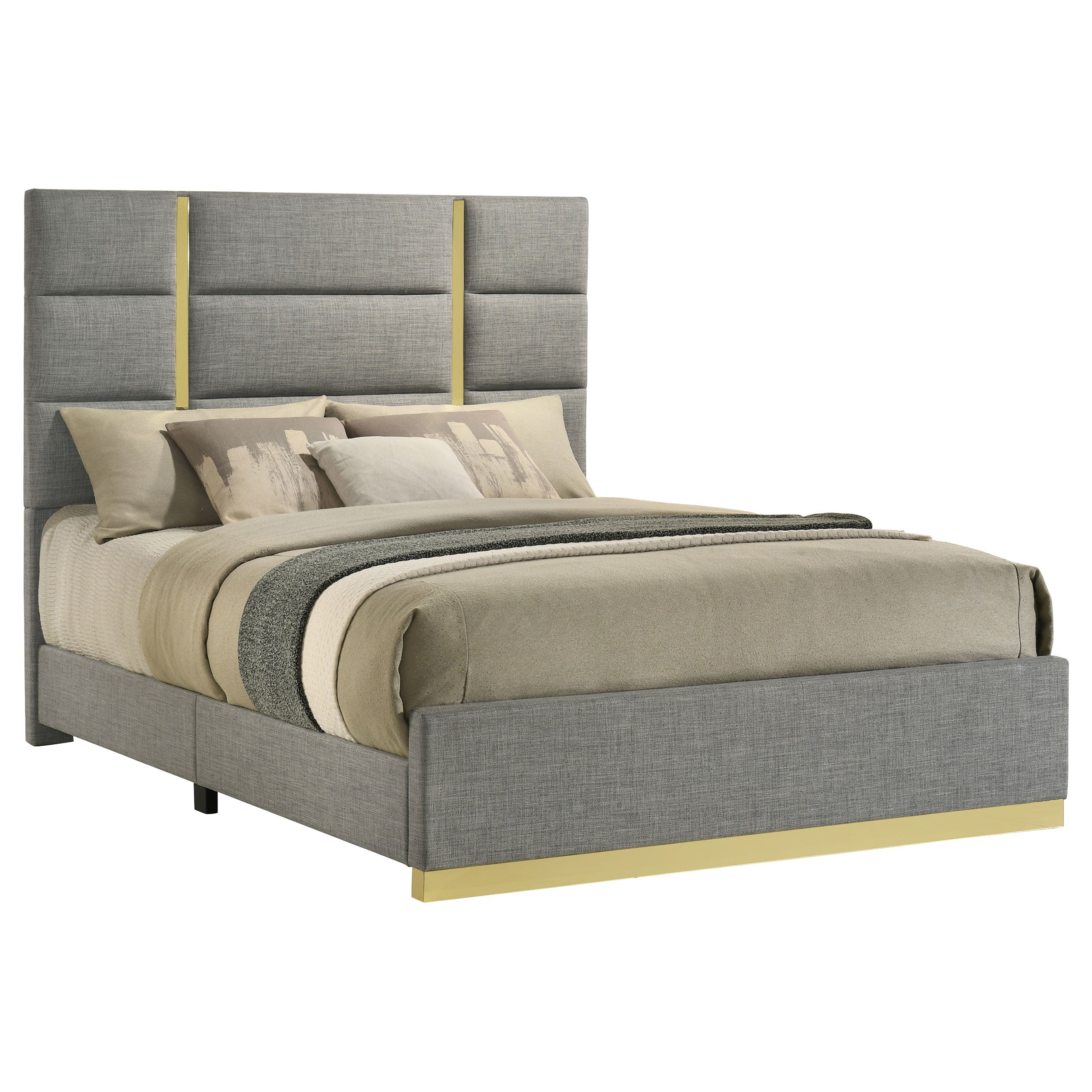 Ines Upholstered Panel Bed