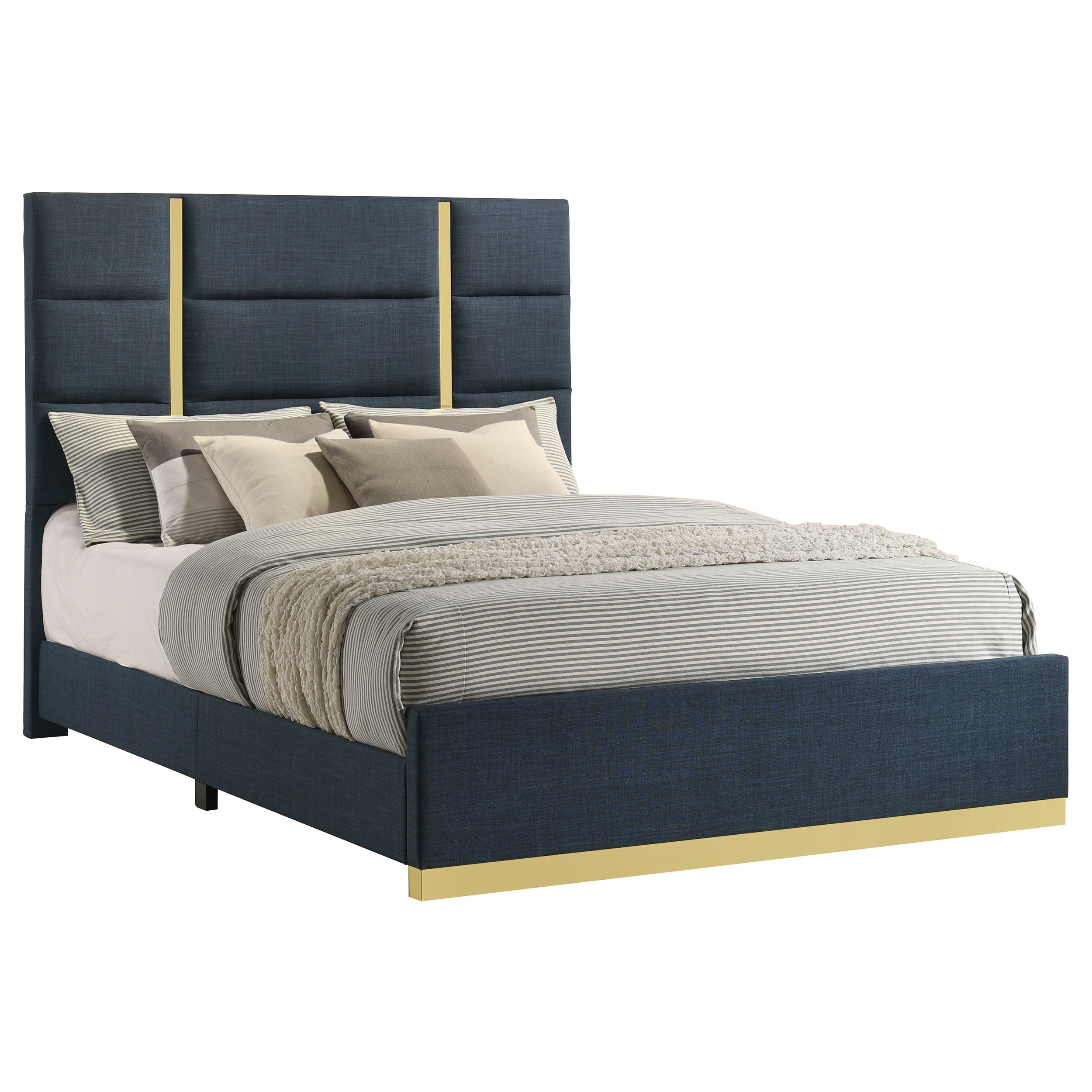 Ines Upholstered Panel Bed