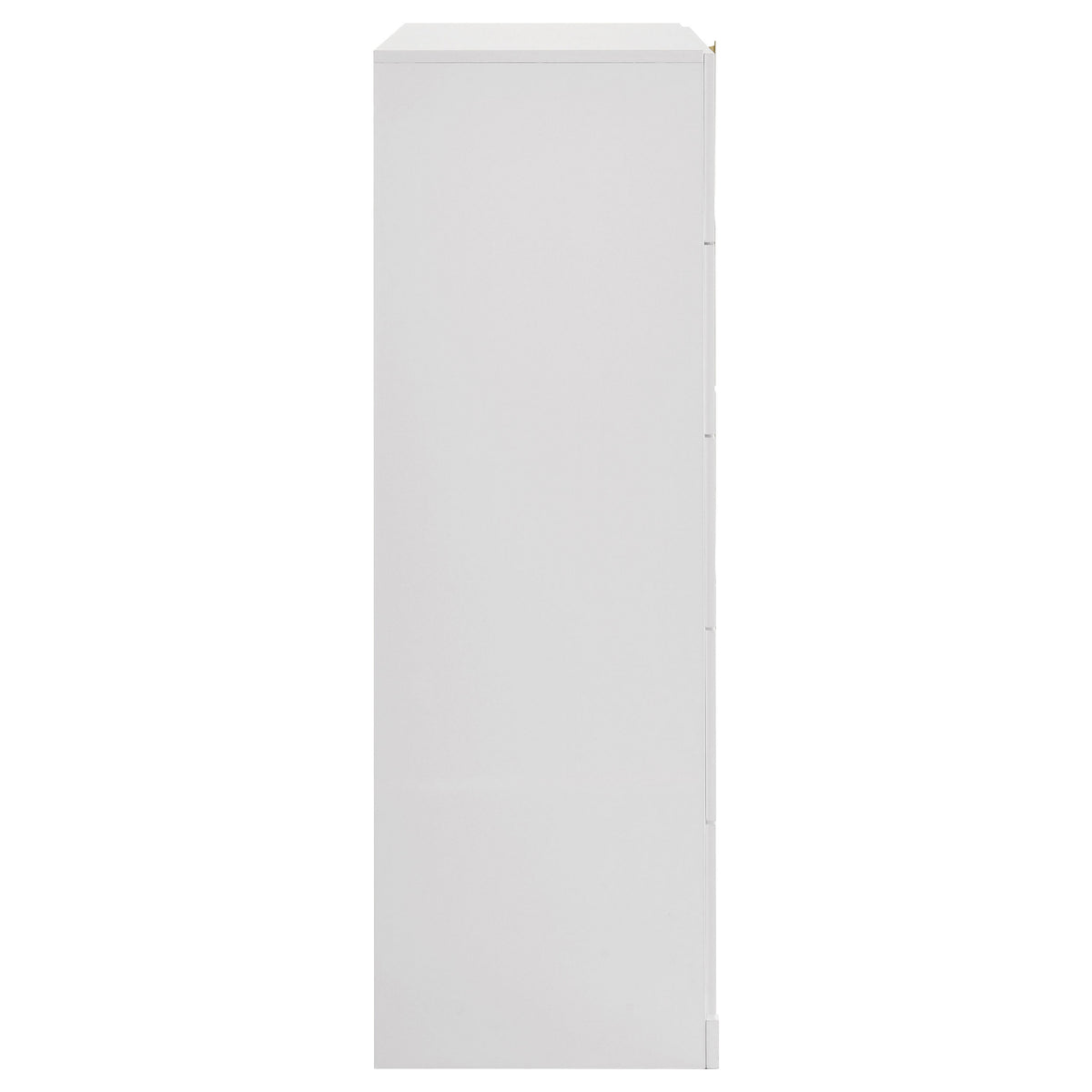 Ines 5-drawer Bedroom Chest White High Gloss