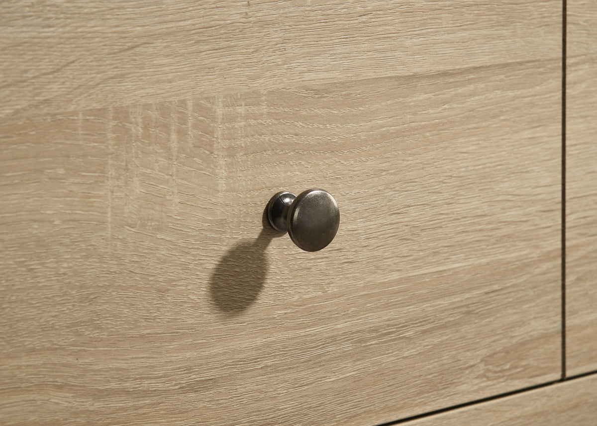 Arielle 6-drawer Dresser with Mirror Light Oak