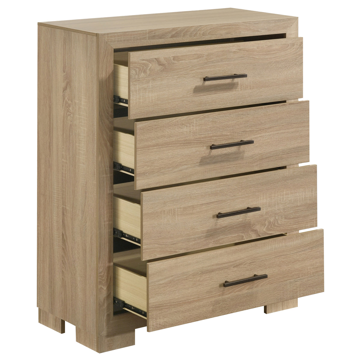Arielle 4-drawer Bedroom Chest Light Oak