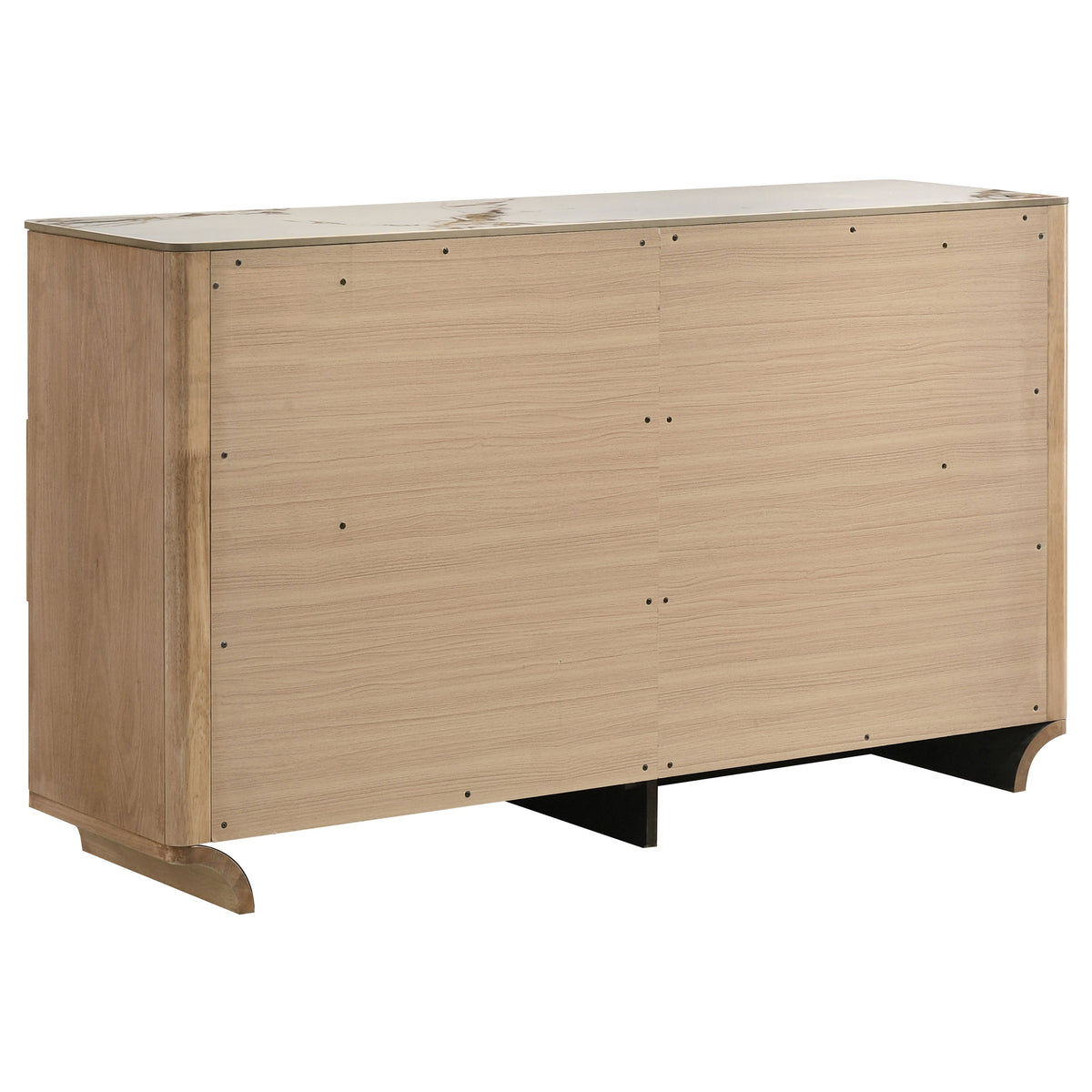 Leanne 5-piece Queen Bedroom Set with LED Panel Bed Light Oak