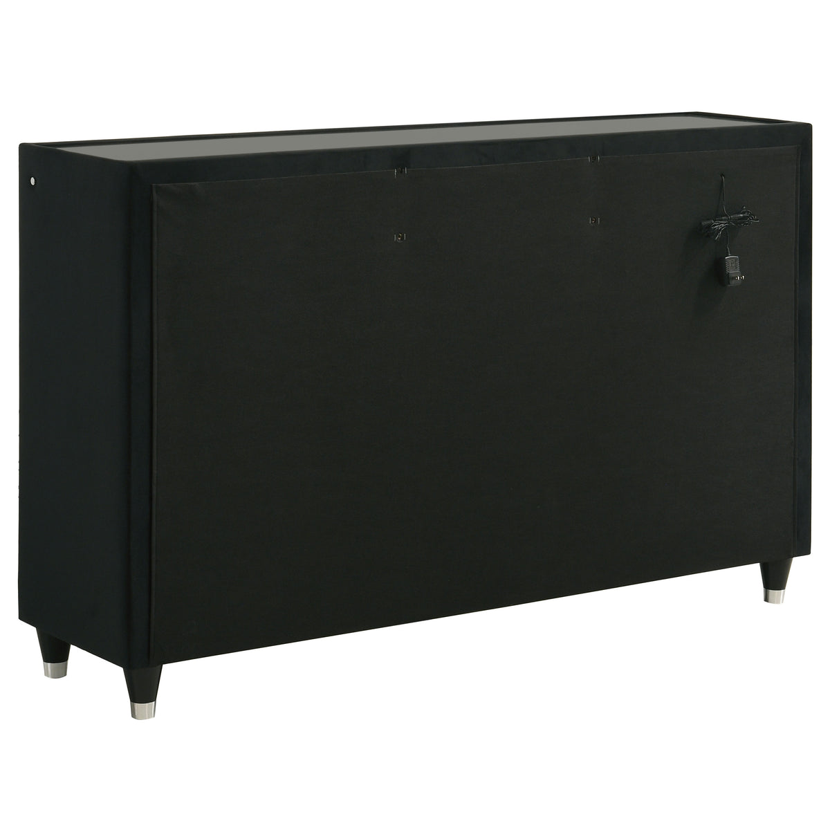 Lorient 5-piece Eastern King LED Bedroom Set Black