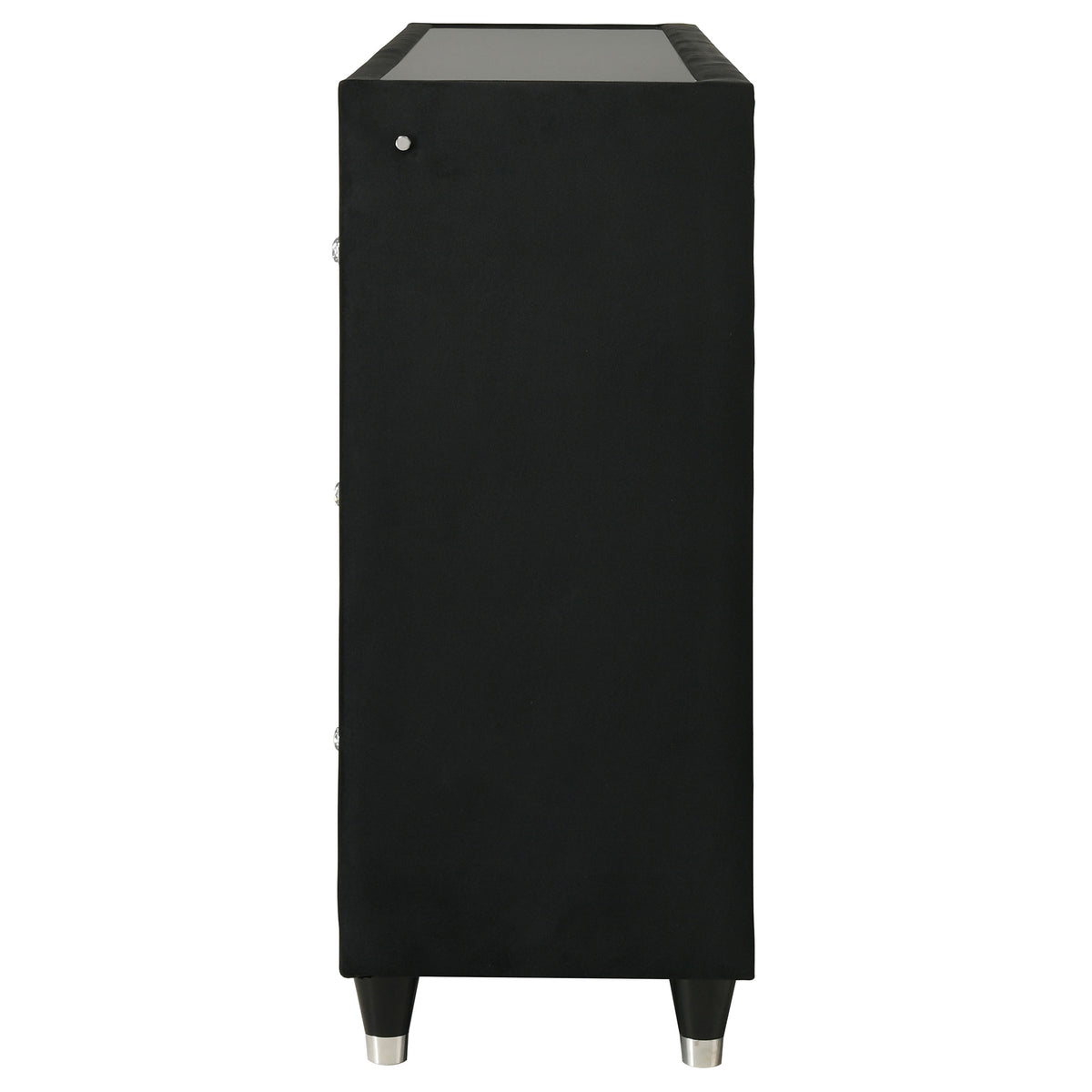 Lorient 8-drawer LED Flame Box Dresser Black