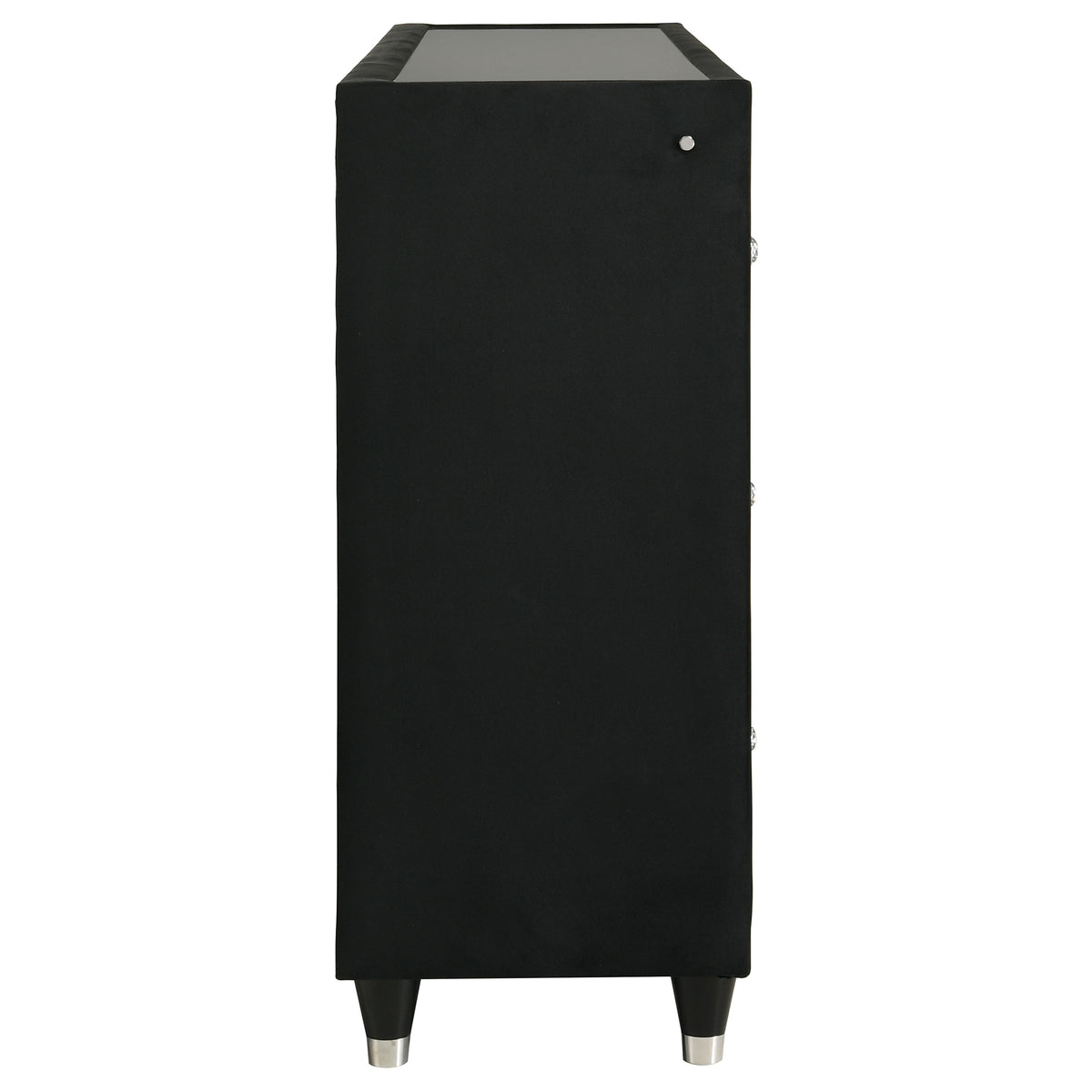 Lorient 8-drawer LED Flame Box Dresser Black