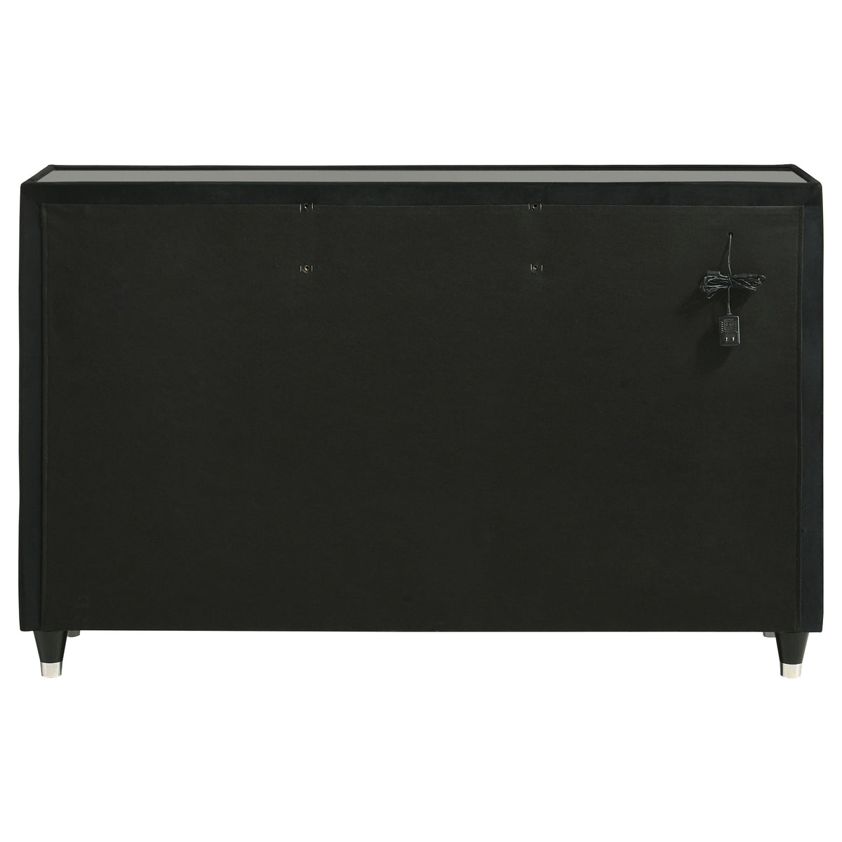 Lorient 8-drawer LED Dresser Black