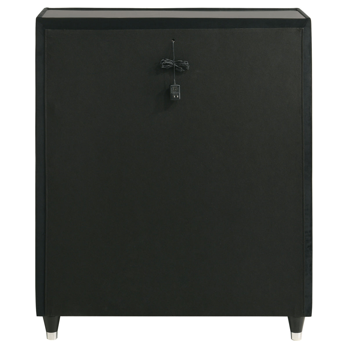 Lorient 5-drawer LED Bedroom Chest Black