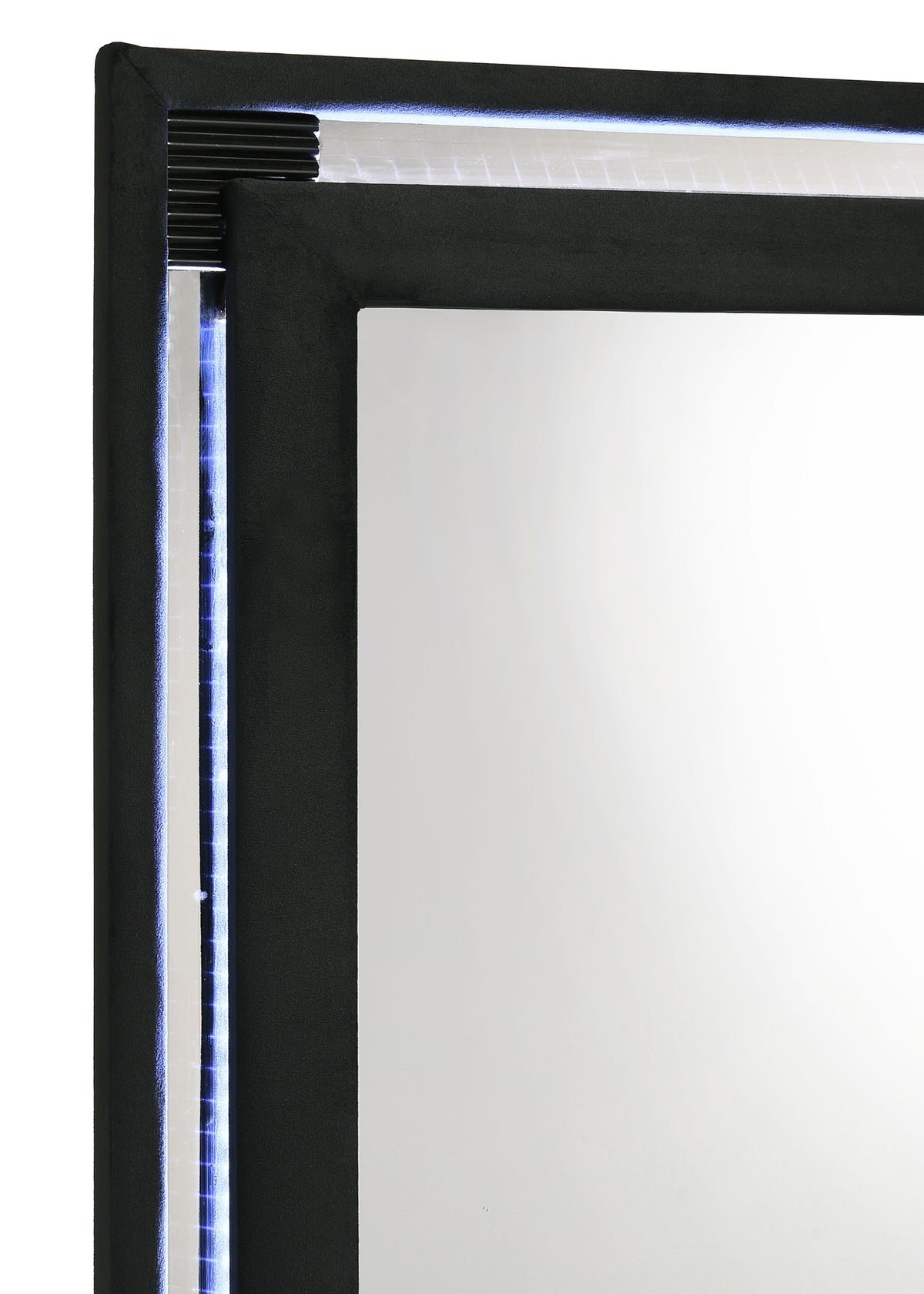 Ravenne LED Dresser Mirror Black Velvet