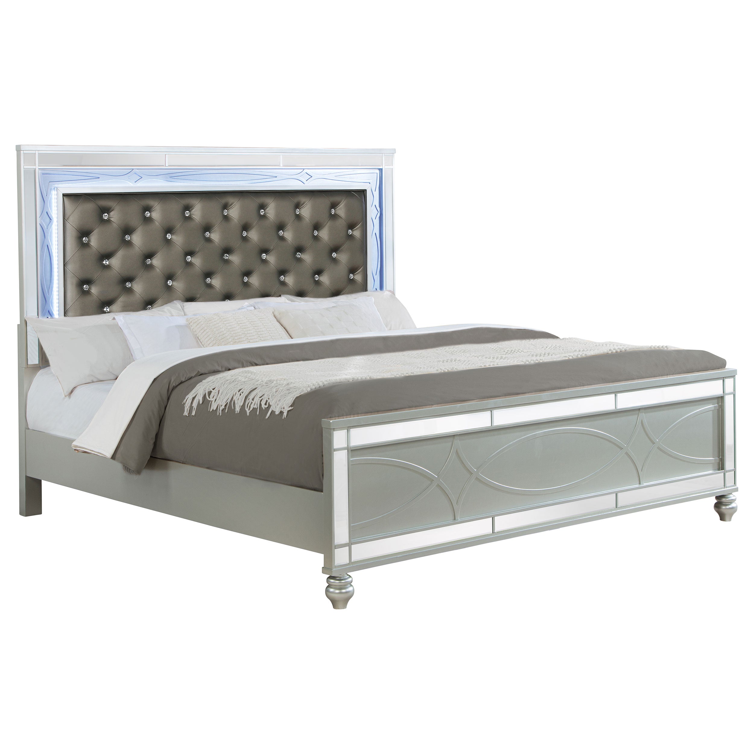 Gunnison Wood LED Panel Bed