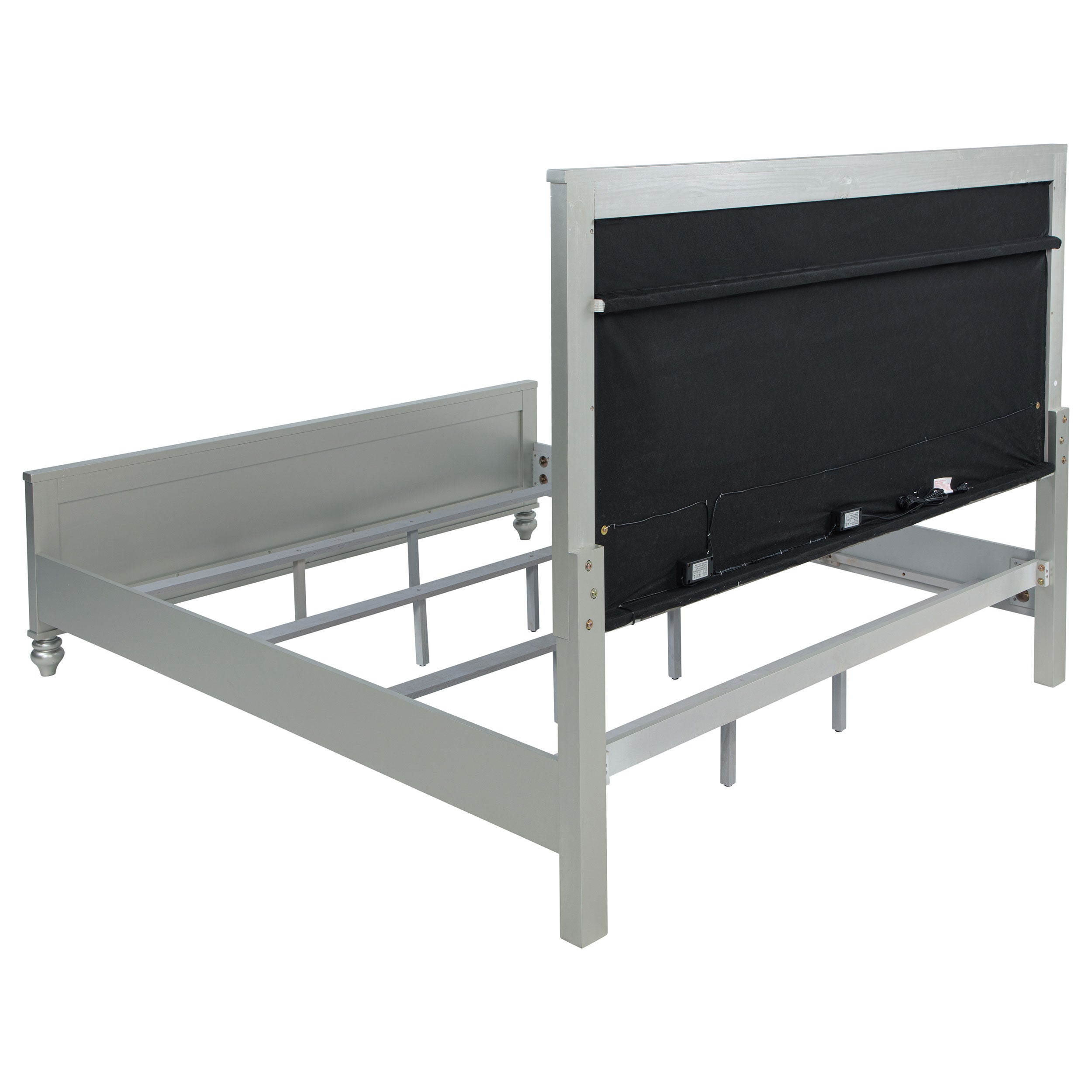 Gunnison Wood LED Panel Bed