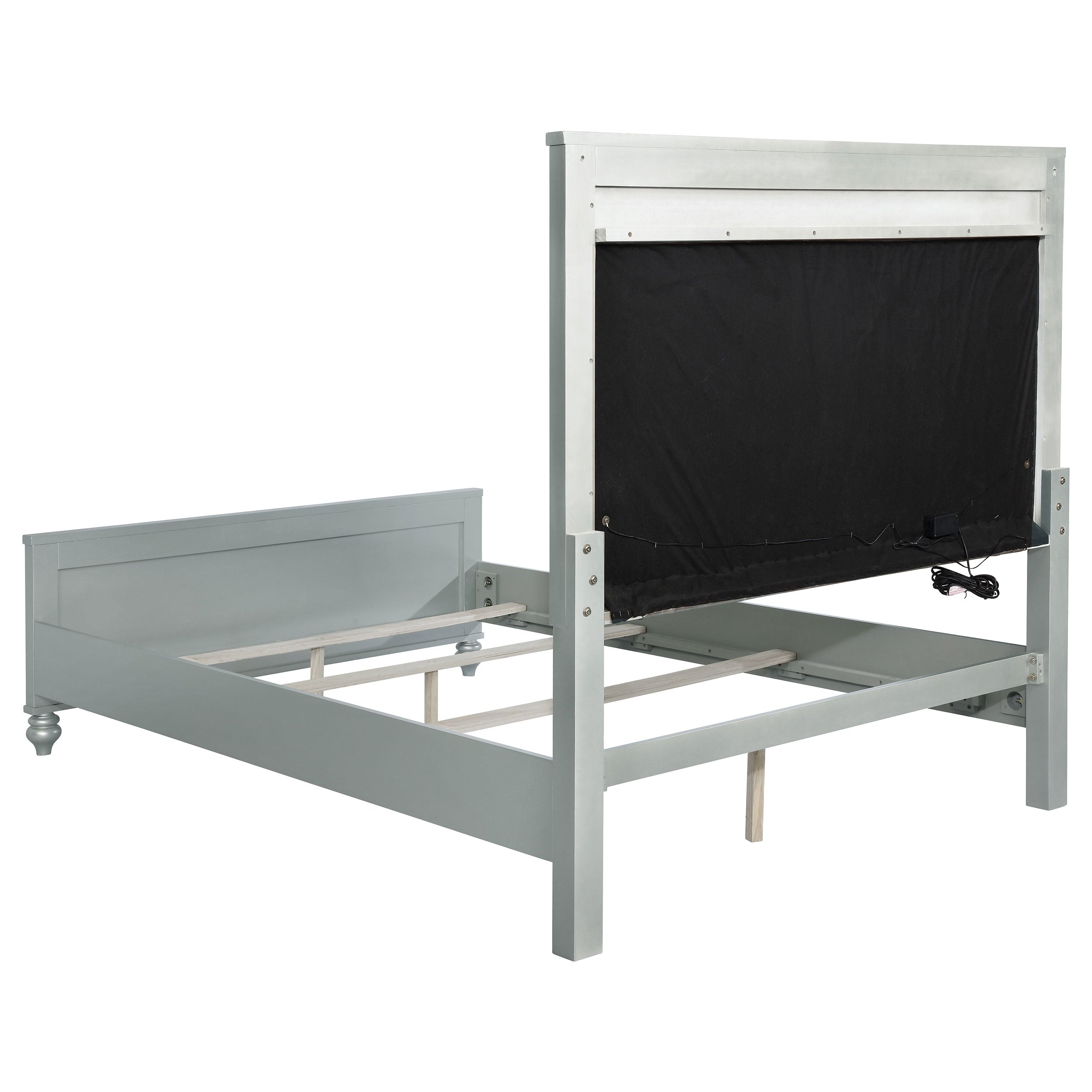 Gunnison Wood LED Panel Bed