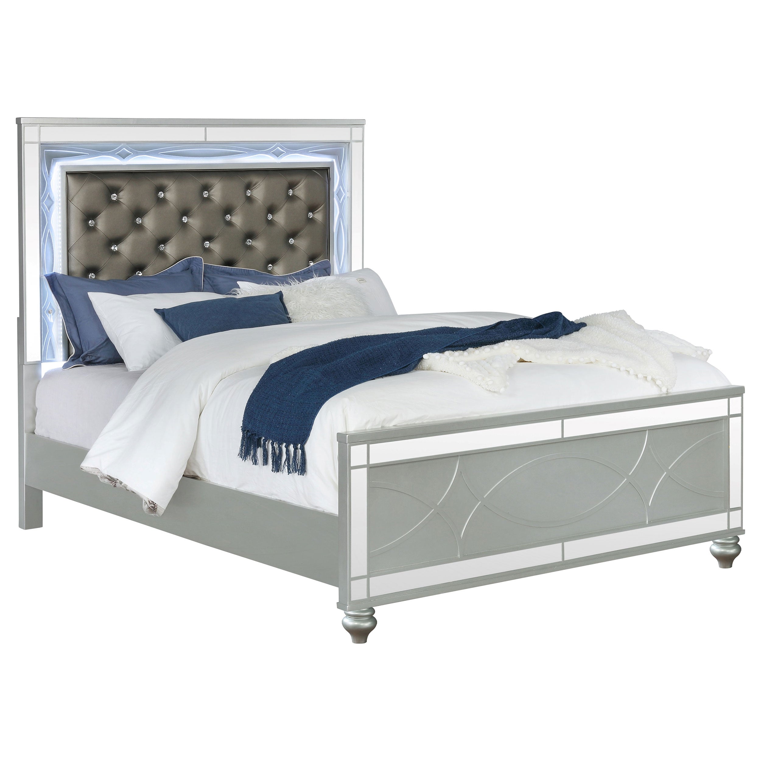 Gunnison Wood LED Panel Bed