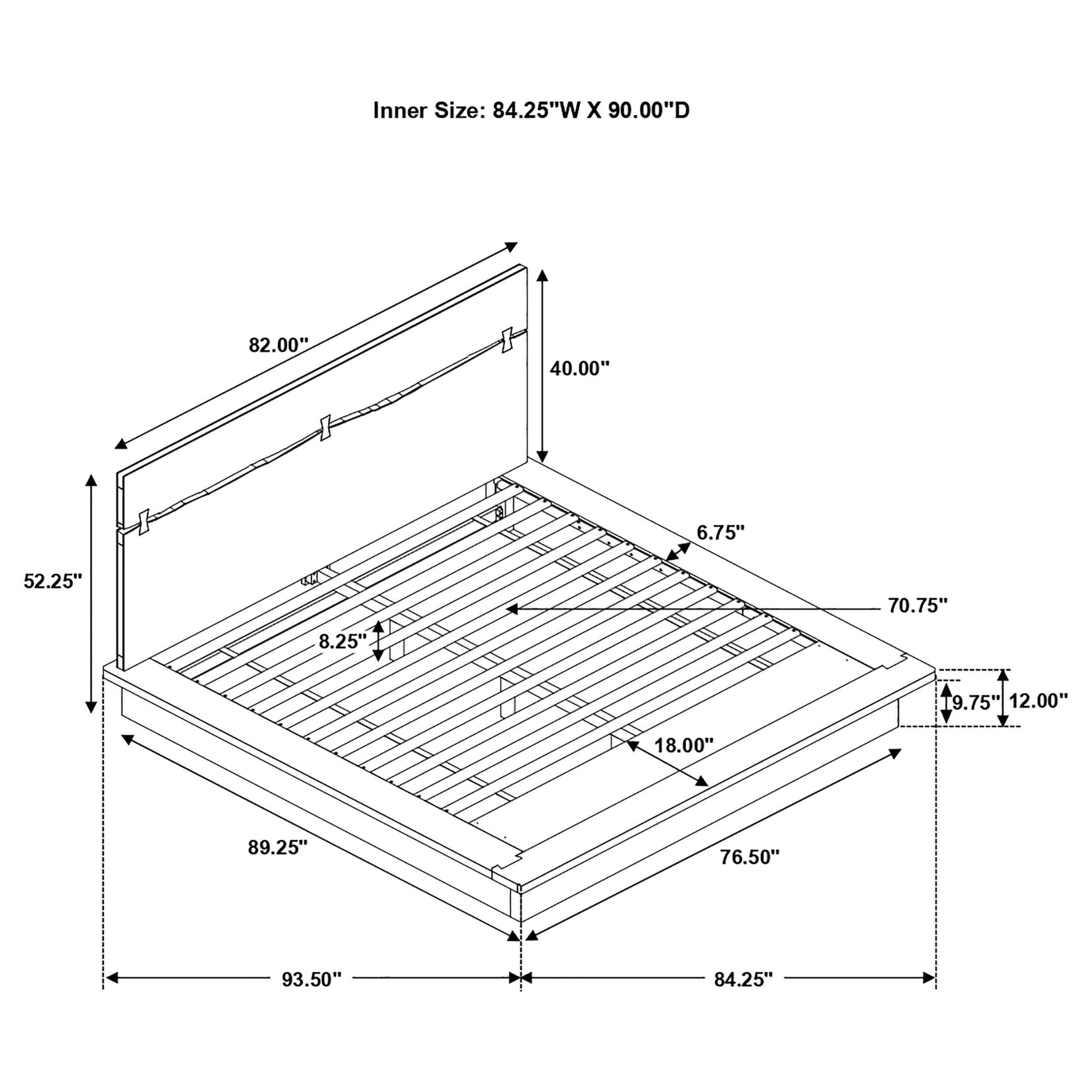 Winslow Wood Panel Bed