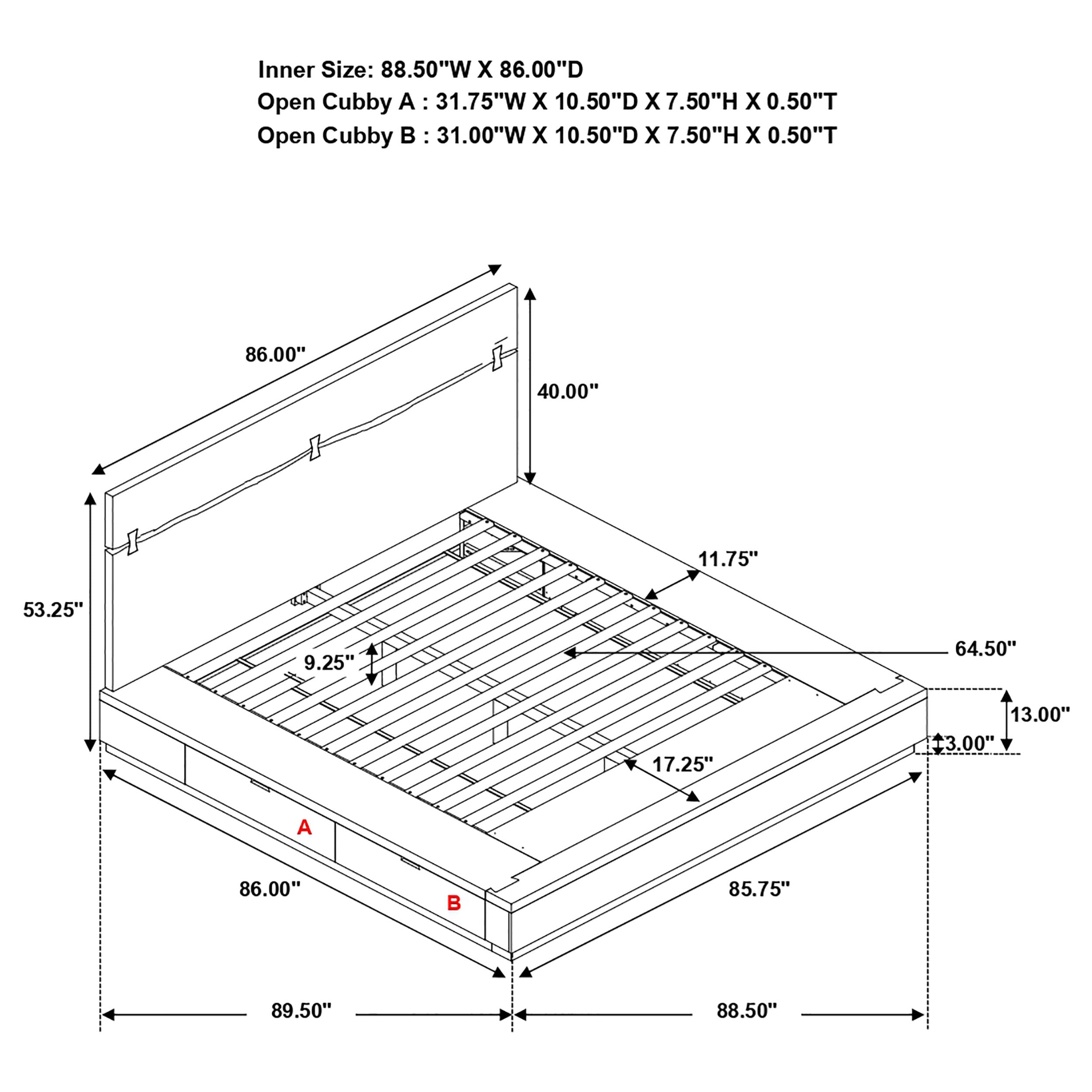 Winslow Bedroom Set (Storage Bed)