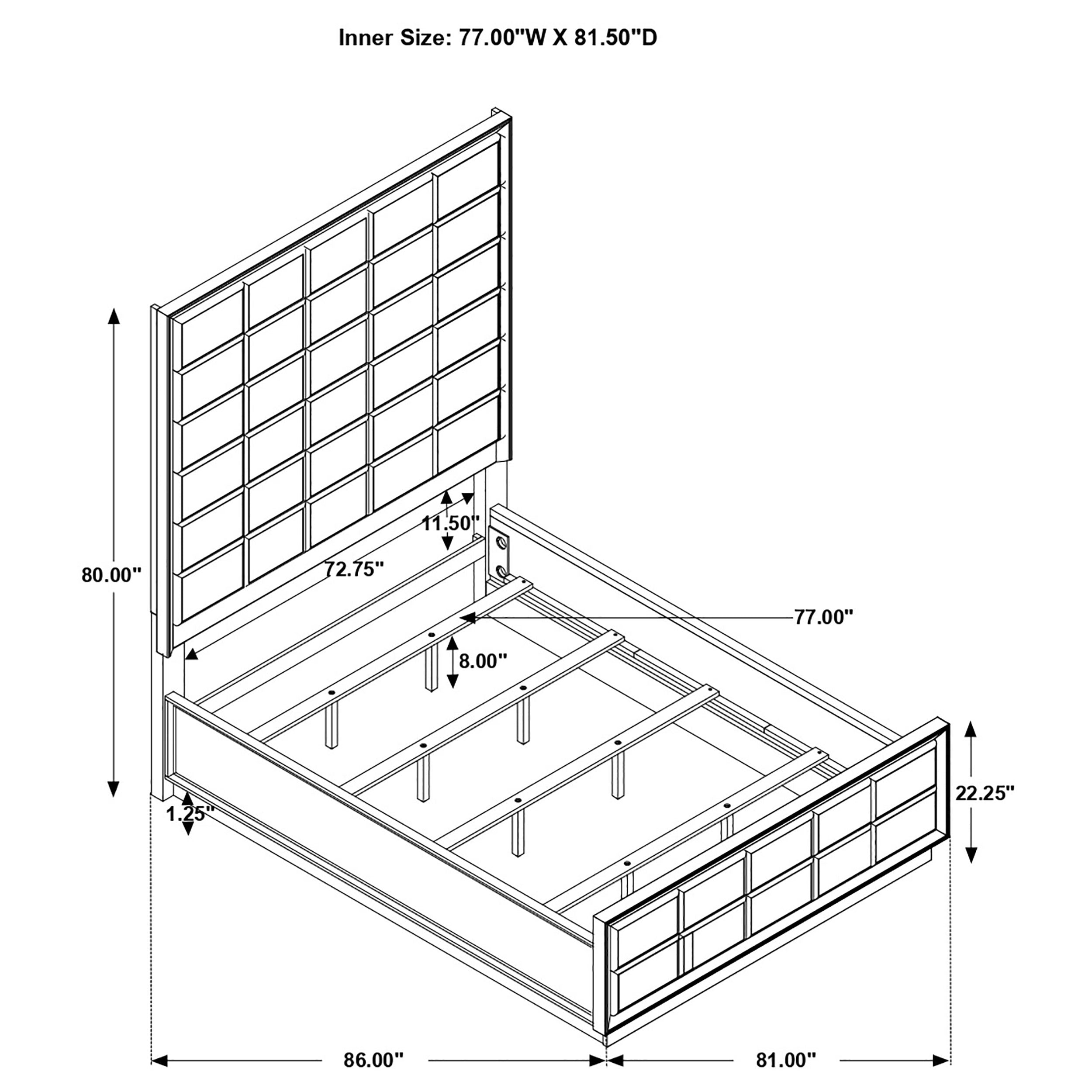 Durango Wood Panel Bed